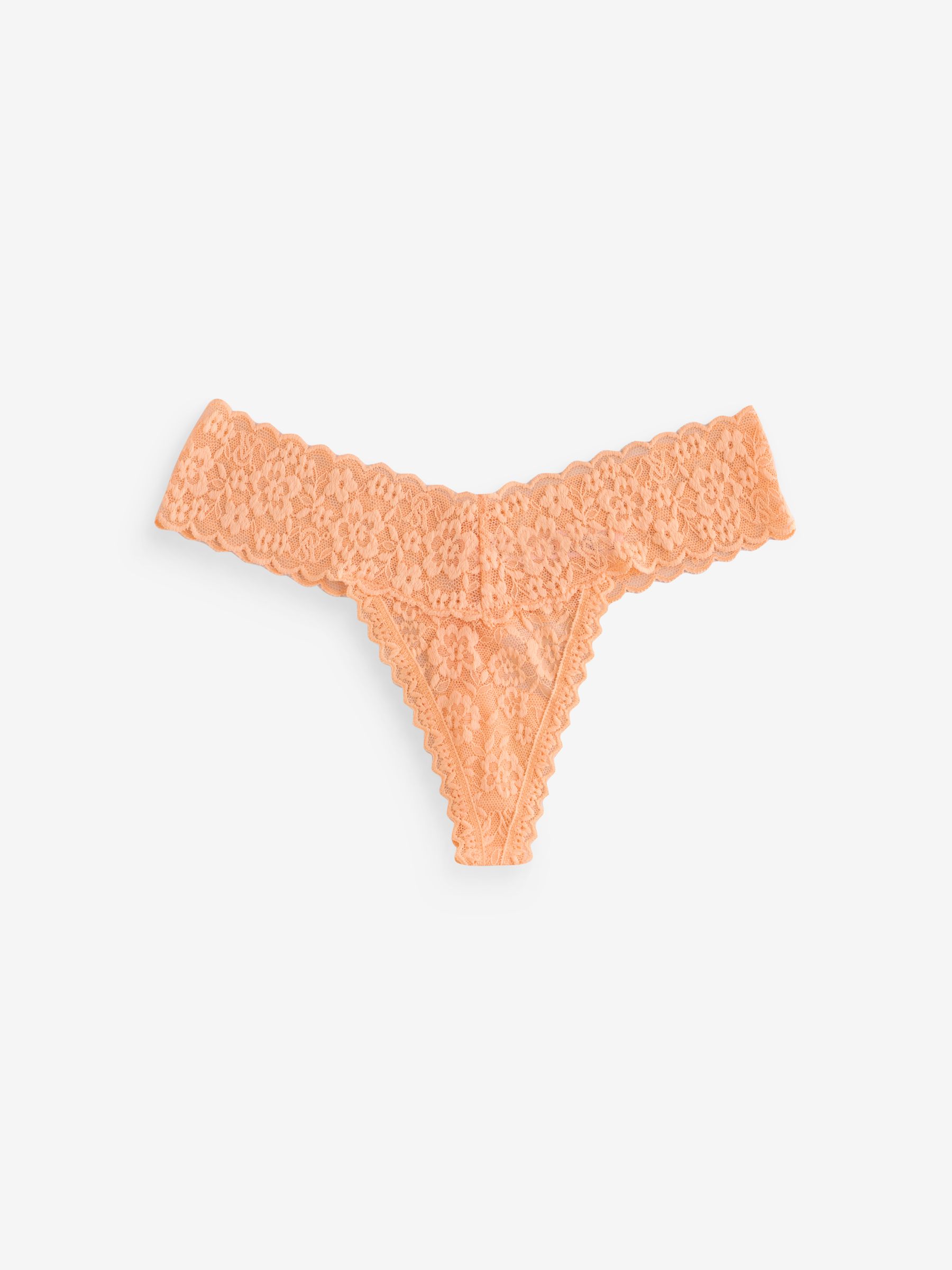 Yellow/Orange/Pink Thong 4 Pack Knickers - Image 4 of 7