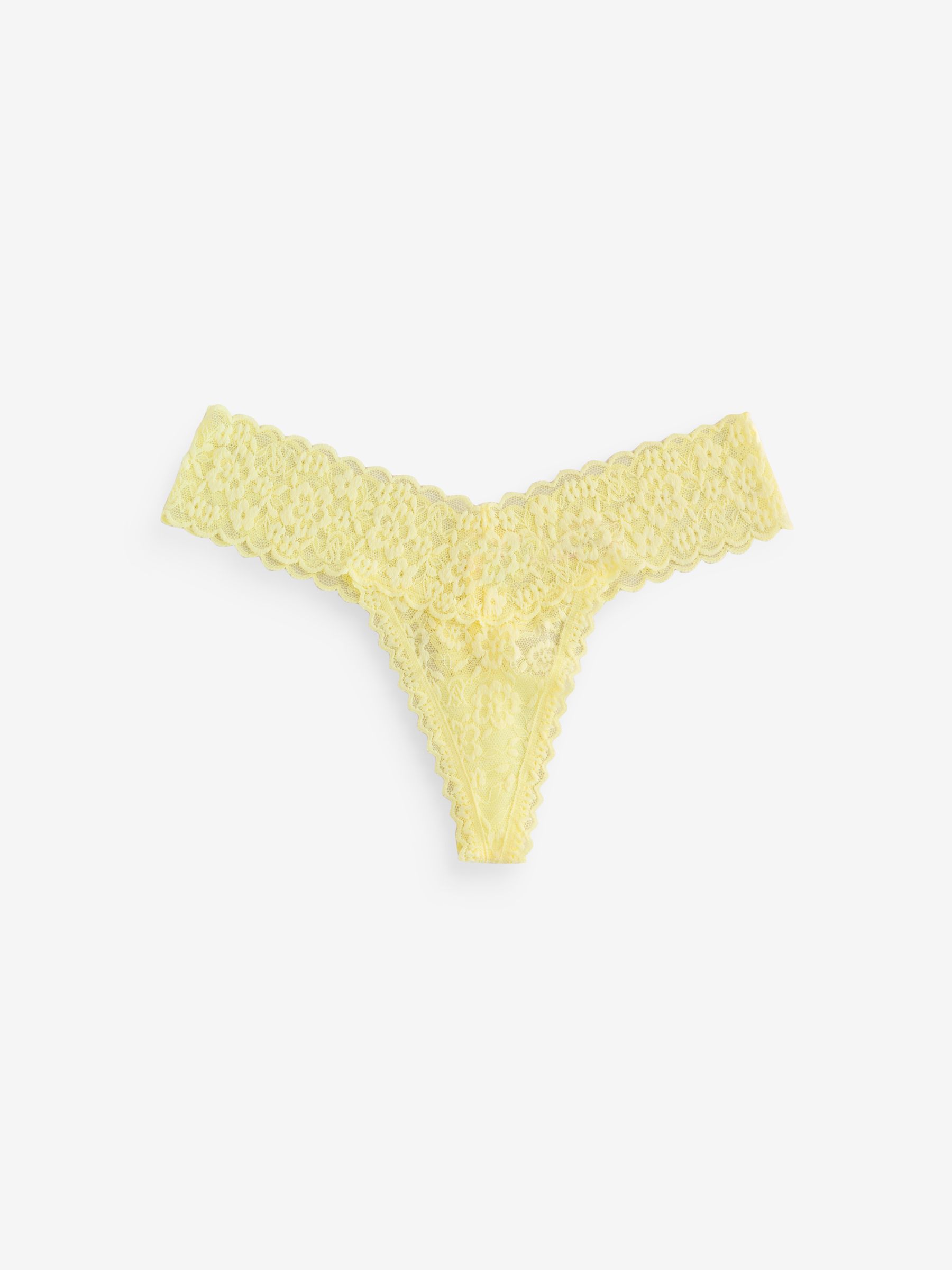 Yellow/Orange/Pink Thong 4 Pack Knickers - Image 5 of 7