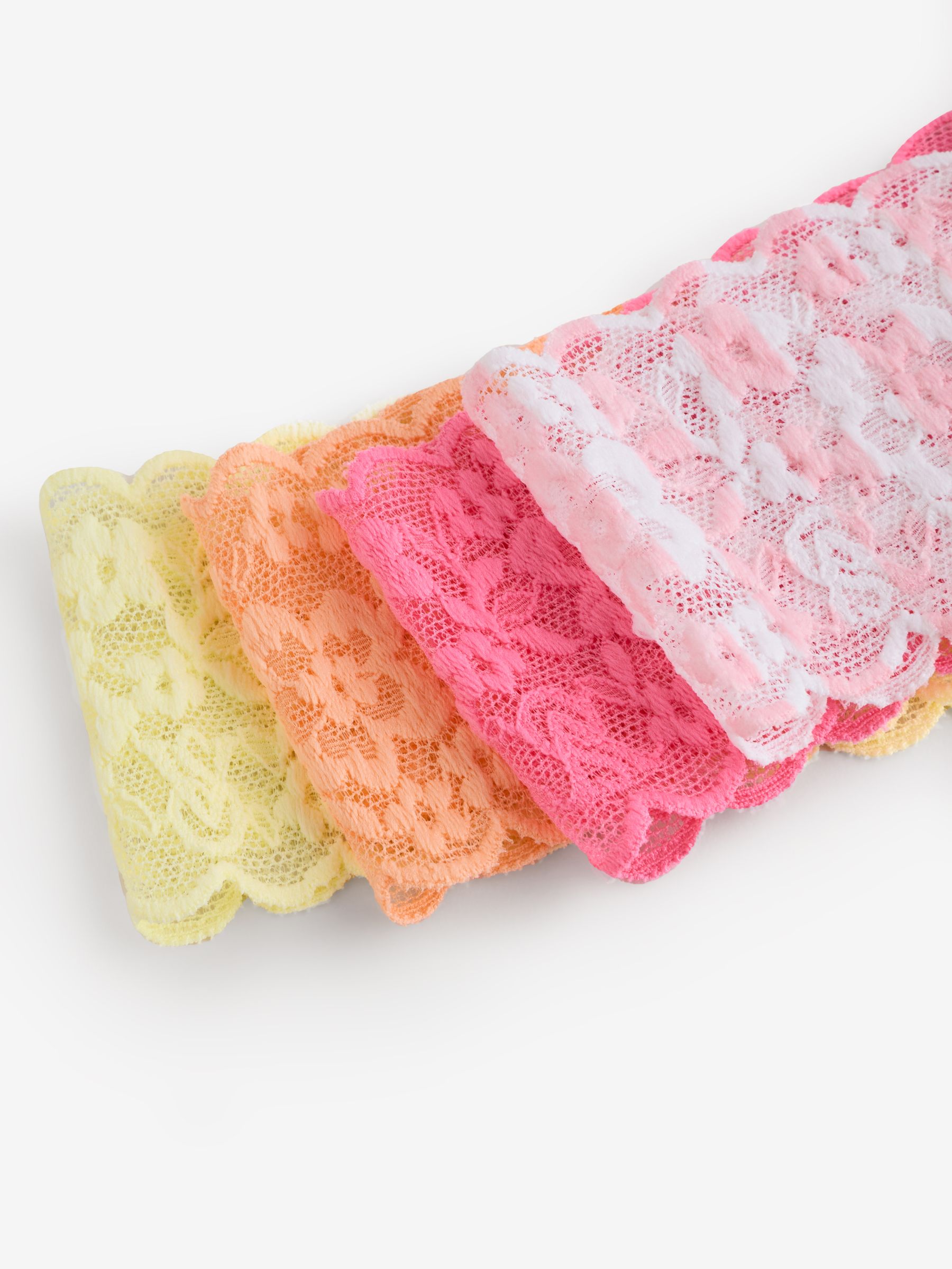 Yellow/Orange/Pink Thong 4 Pack Knickers - Image 7 of 7