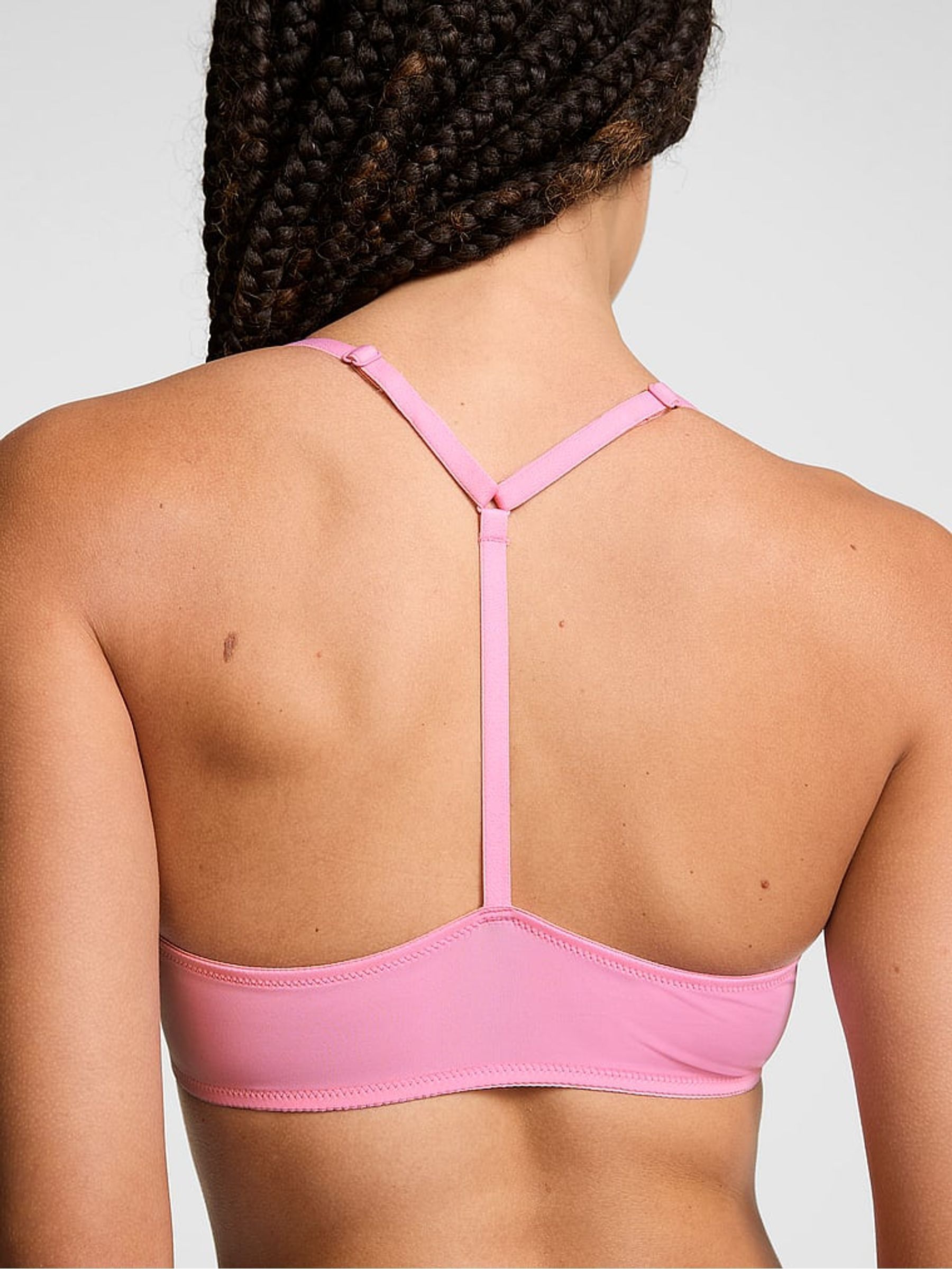 Pink Lollipop Diamante Push Up Front-Close Push Up Bra - Image 2 of 2 Pink Lollipop Diamante Push Up Front-Close Push Up Bra - Image 2 of 2