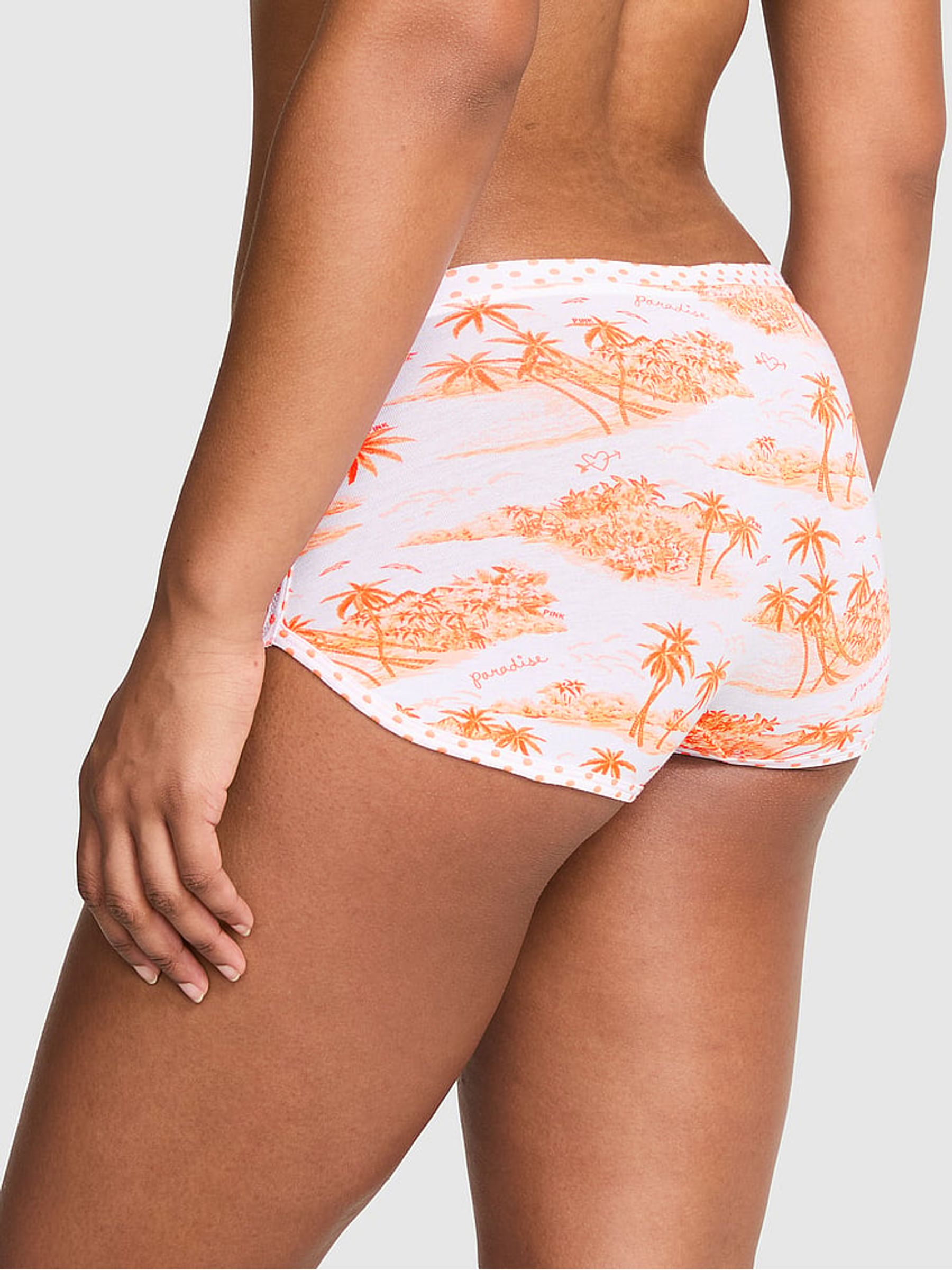Orange Toile Boyshort Cotton Knickers - Image 2 of 2
