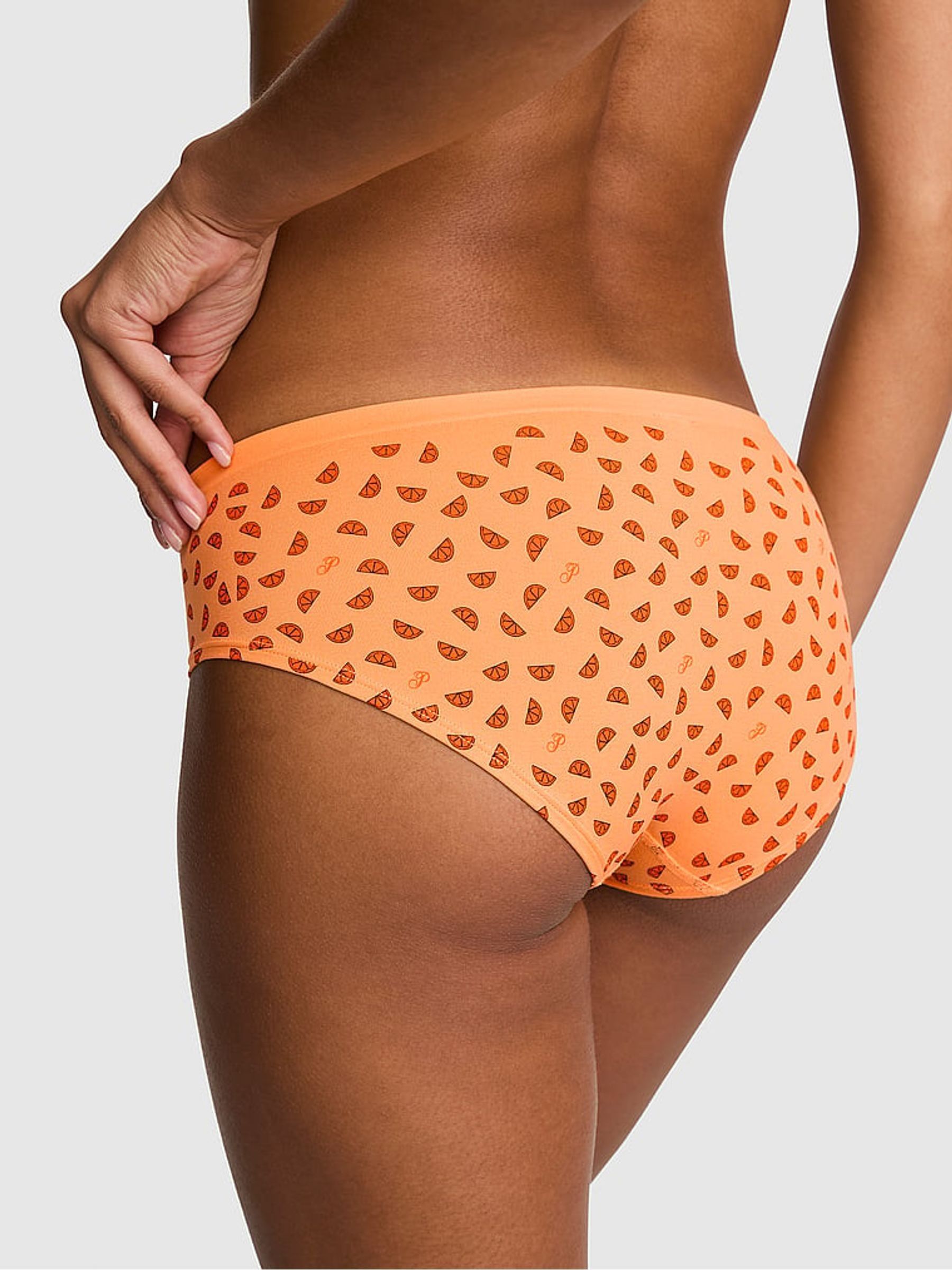 Vitamin C Orange Print Hipster Knickers - Image 2 of 2