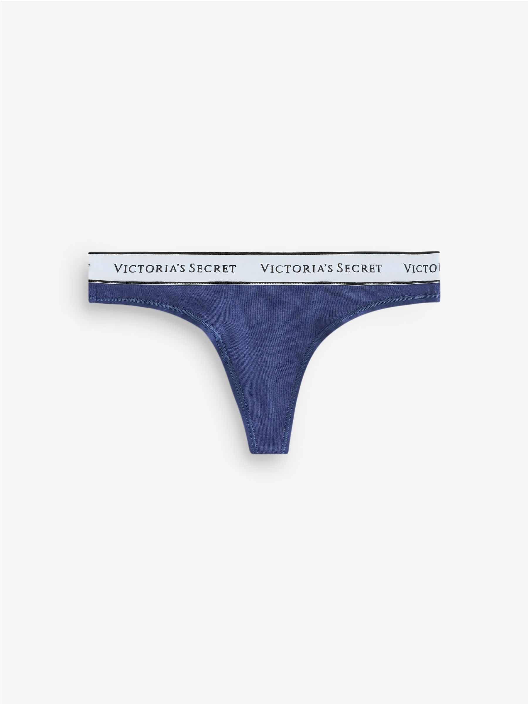 Pink/Blue Thong Logo 4 Pack Knickers - Image 3 of 7