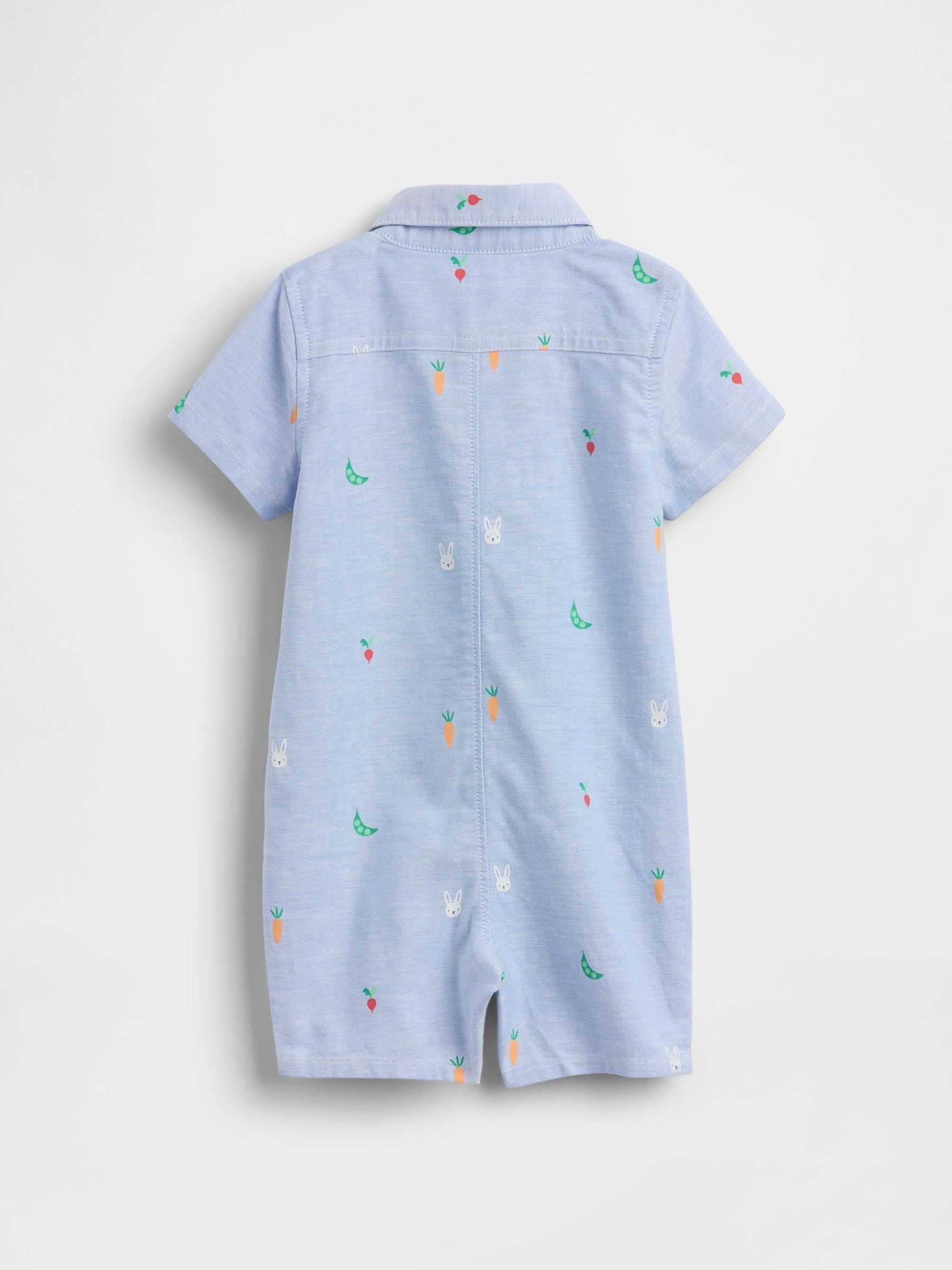 Blue Short One-Piece - Image 2 of 3 Blue Short One-Piece - Image 2 of 3