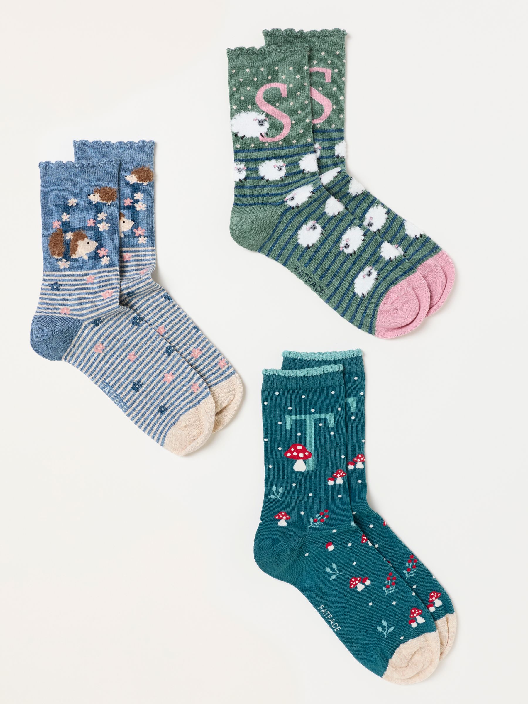 Multi Colour Alphabet Socks - Image 3 of 3