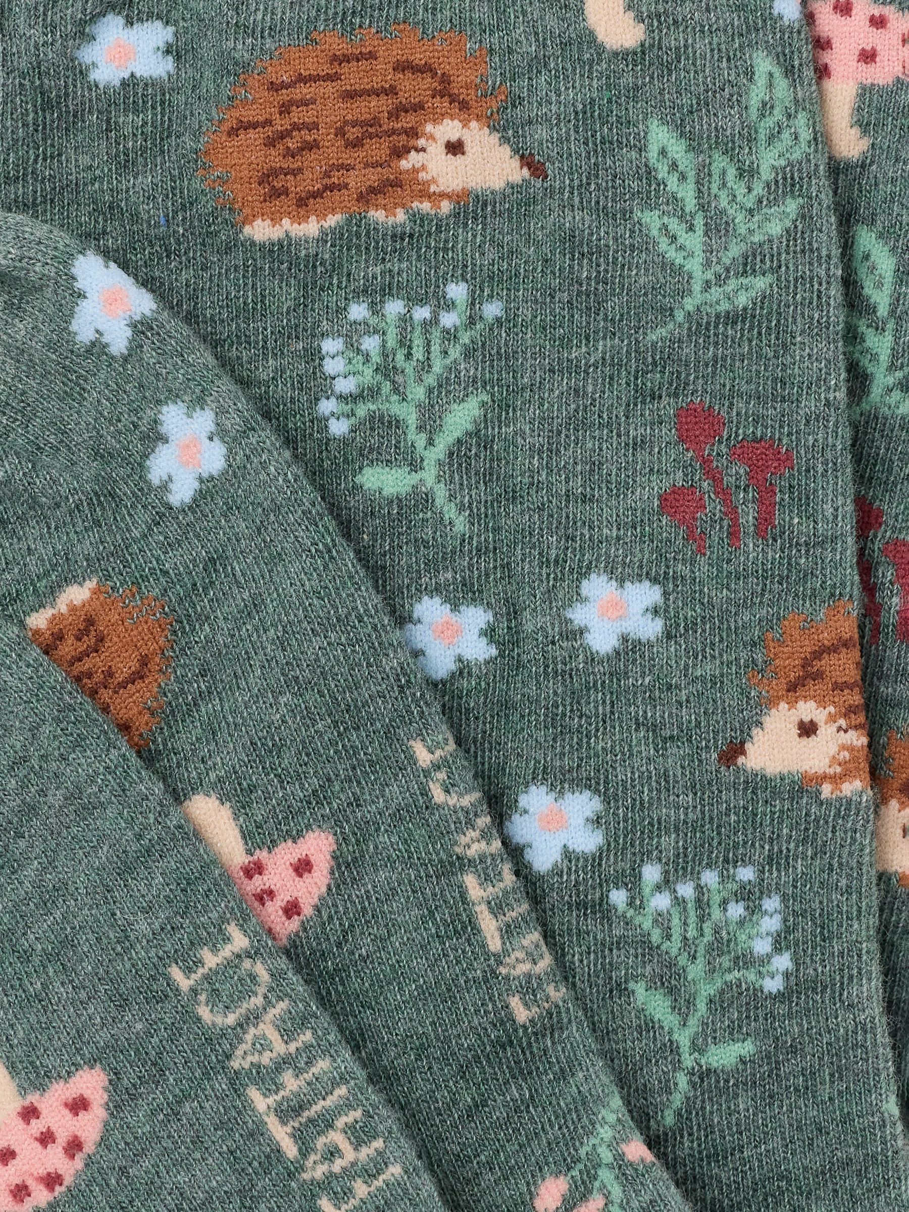 Green Hedgehog Socks - Image 2 of 2