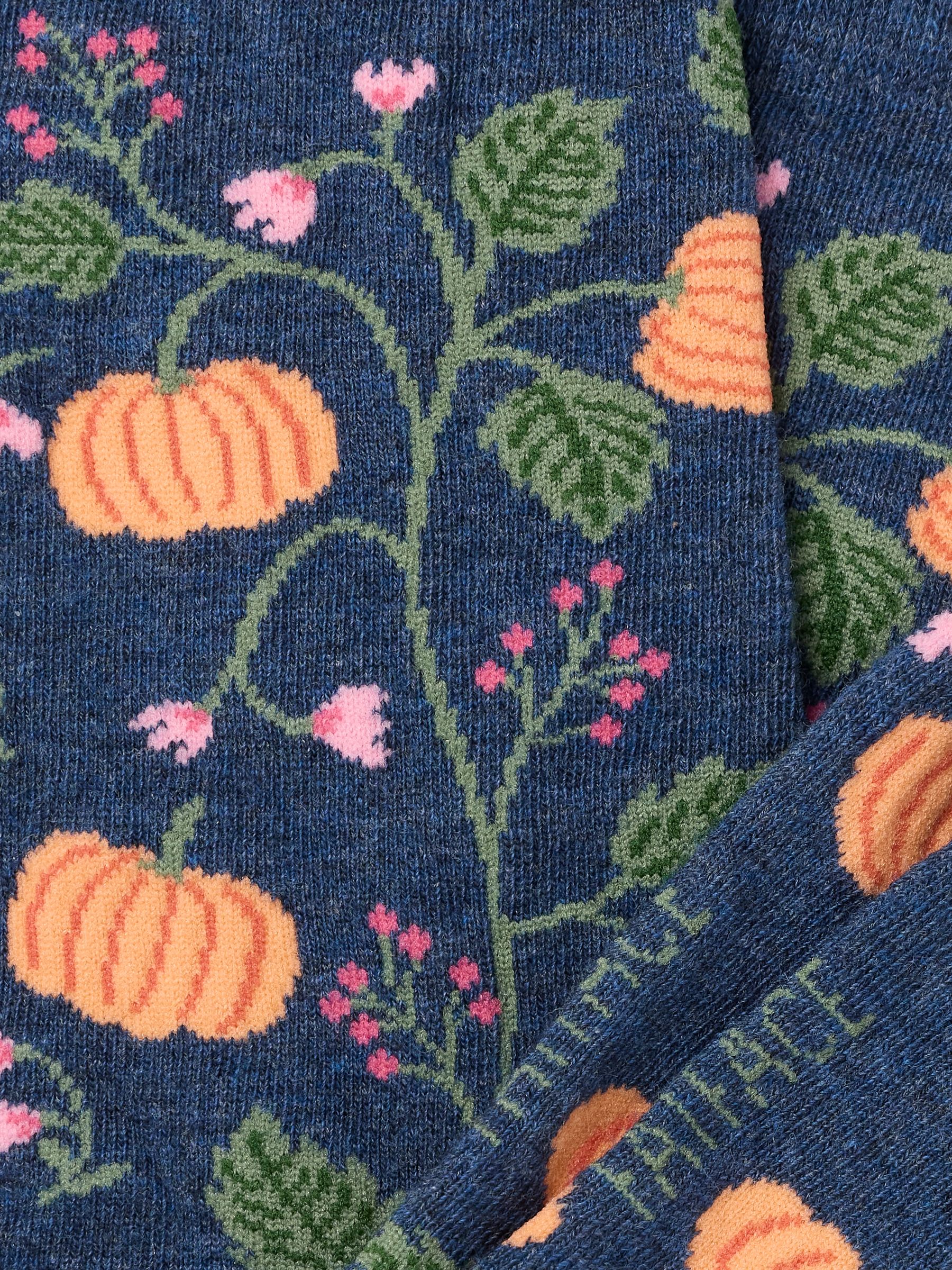 Navy Pumpkin Socks - Image 2 of 2