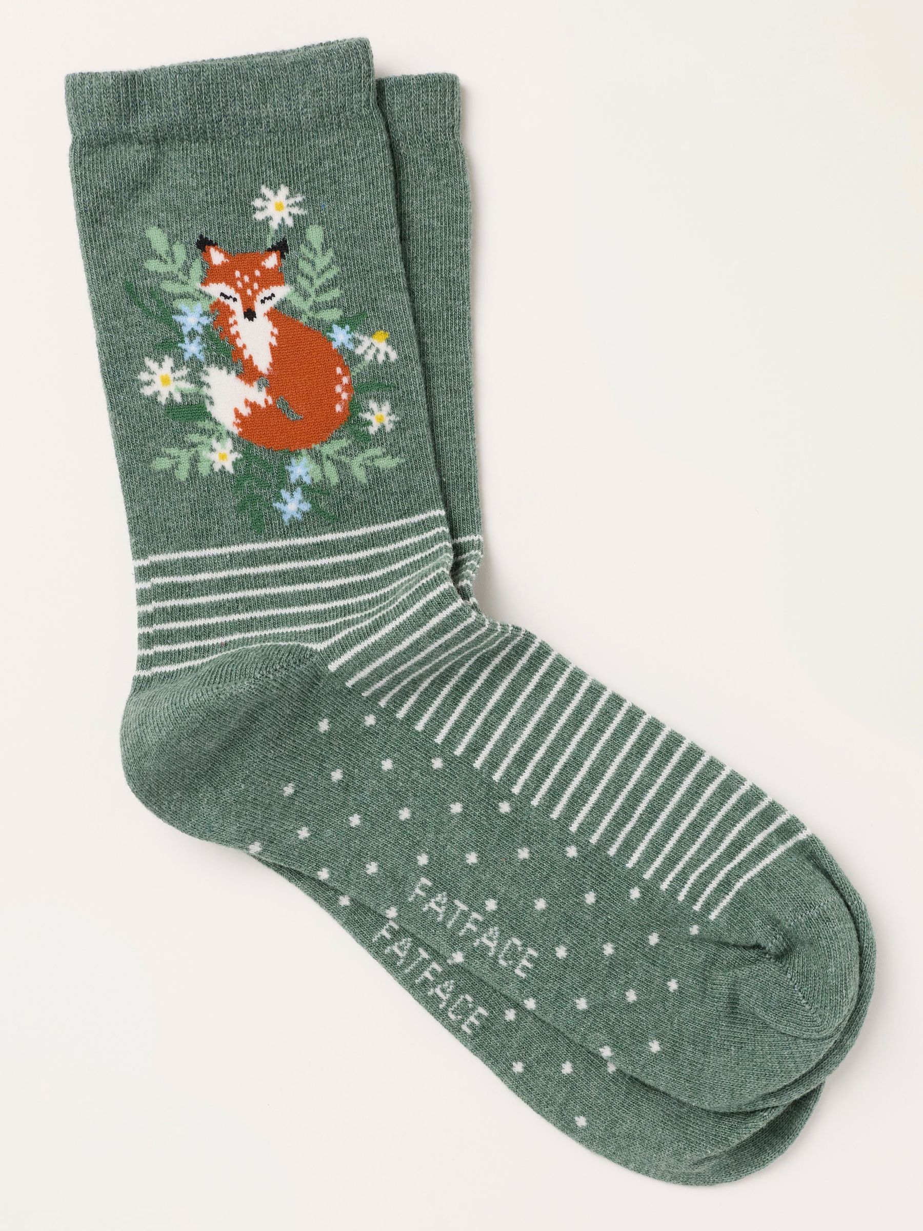 Green Fox Socks - Image 1 of 2 Green Fox Socks - Image 1 of 2