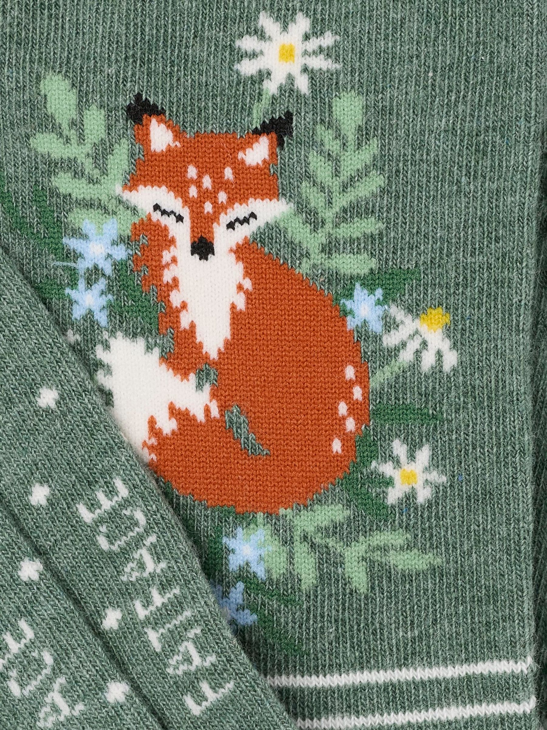 Green Fox Socks - Image 2 of 2