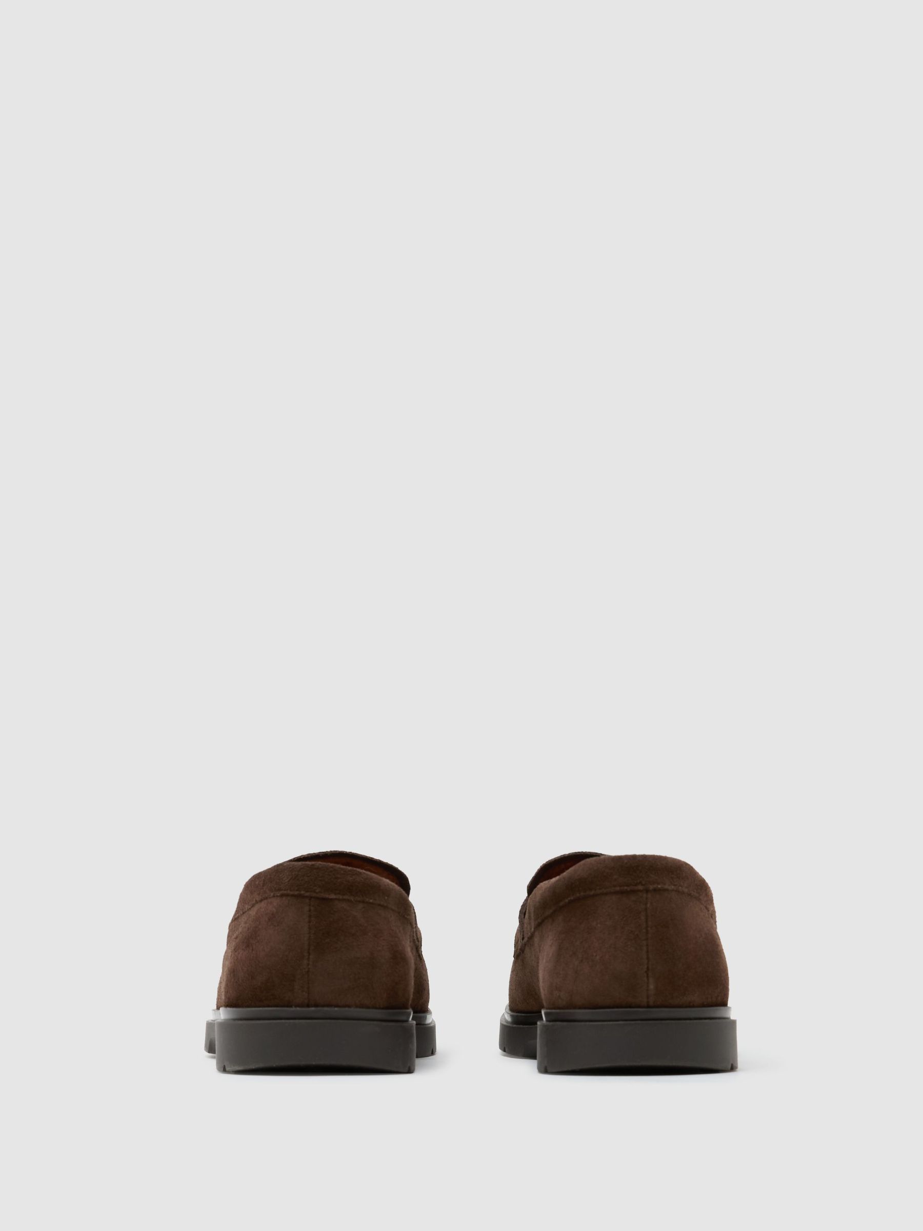 Suede Tassel Loafers in Dark Brown - Image 4 de 5