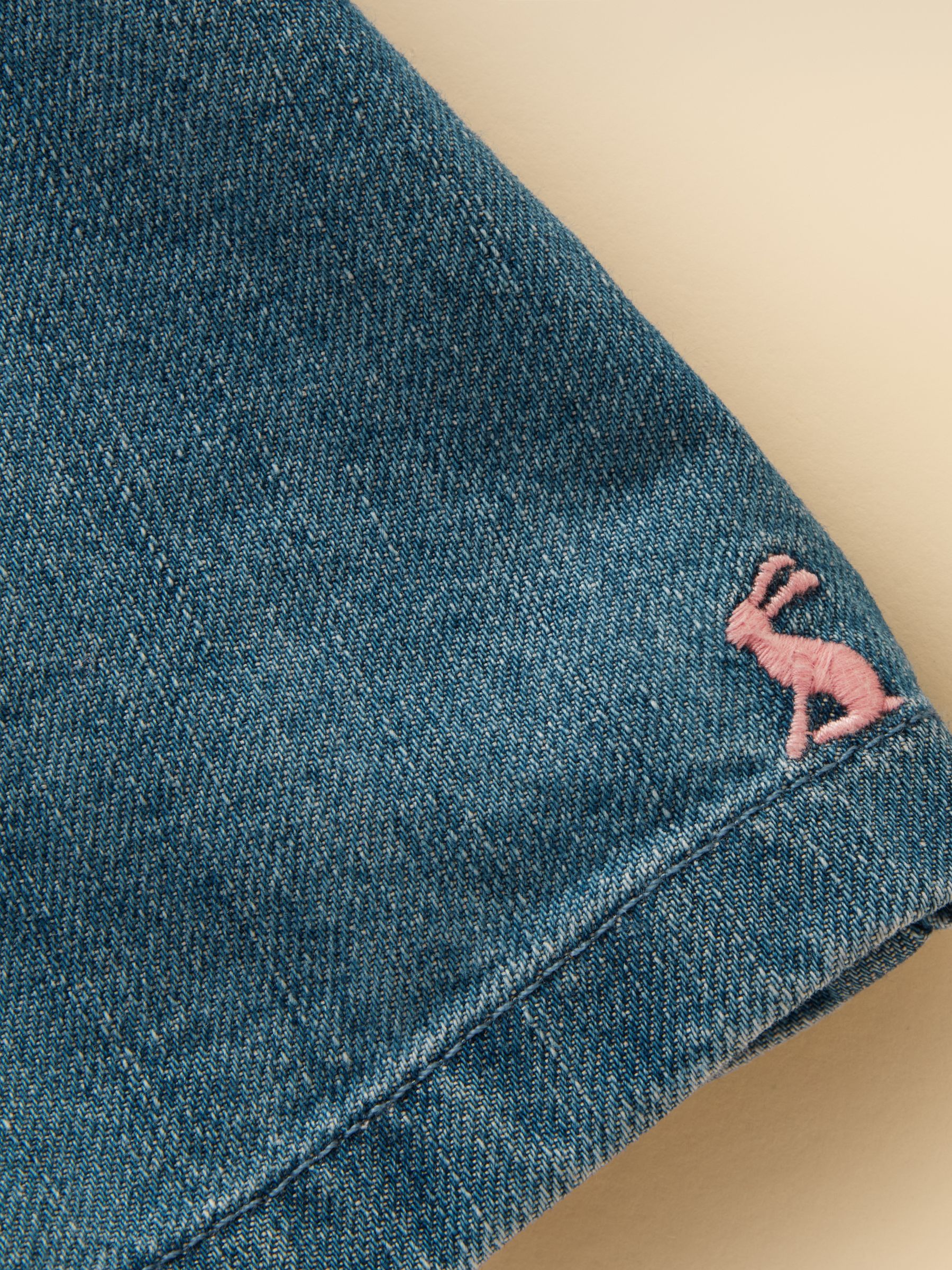 Girls' Blair Denim Denim Embroidered Dress - Image 4 of 5