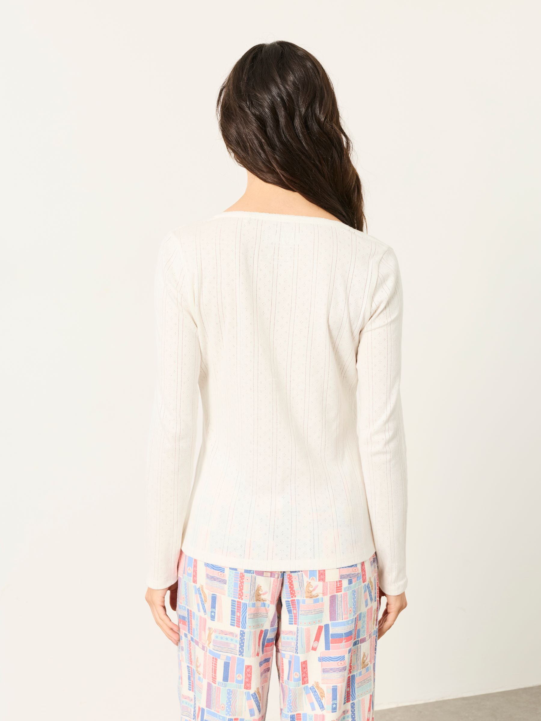 Hattie Ivory Henley Pointelle Top - Image 2 of 6