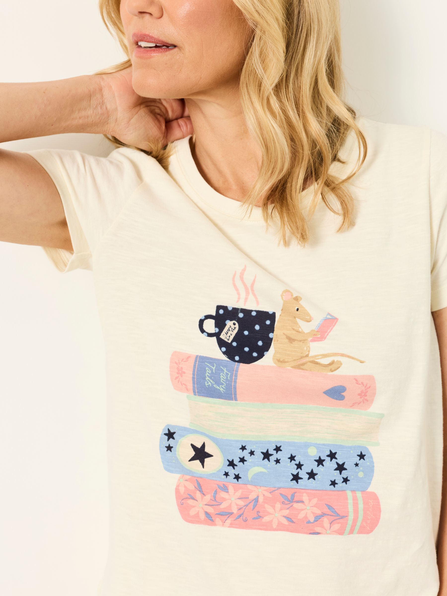 Ivory Natalie Book Graphic Tee - Image 3 of 6