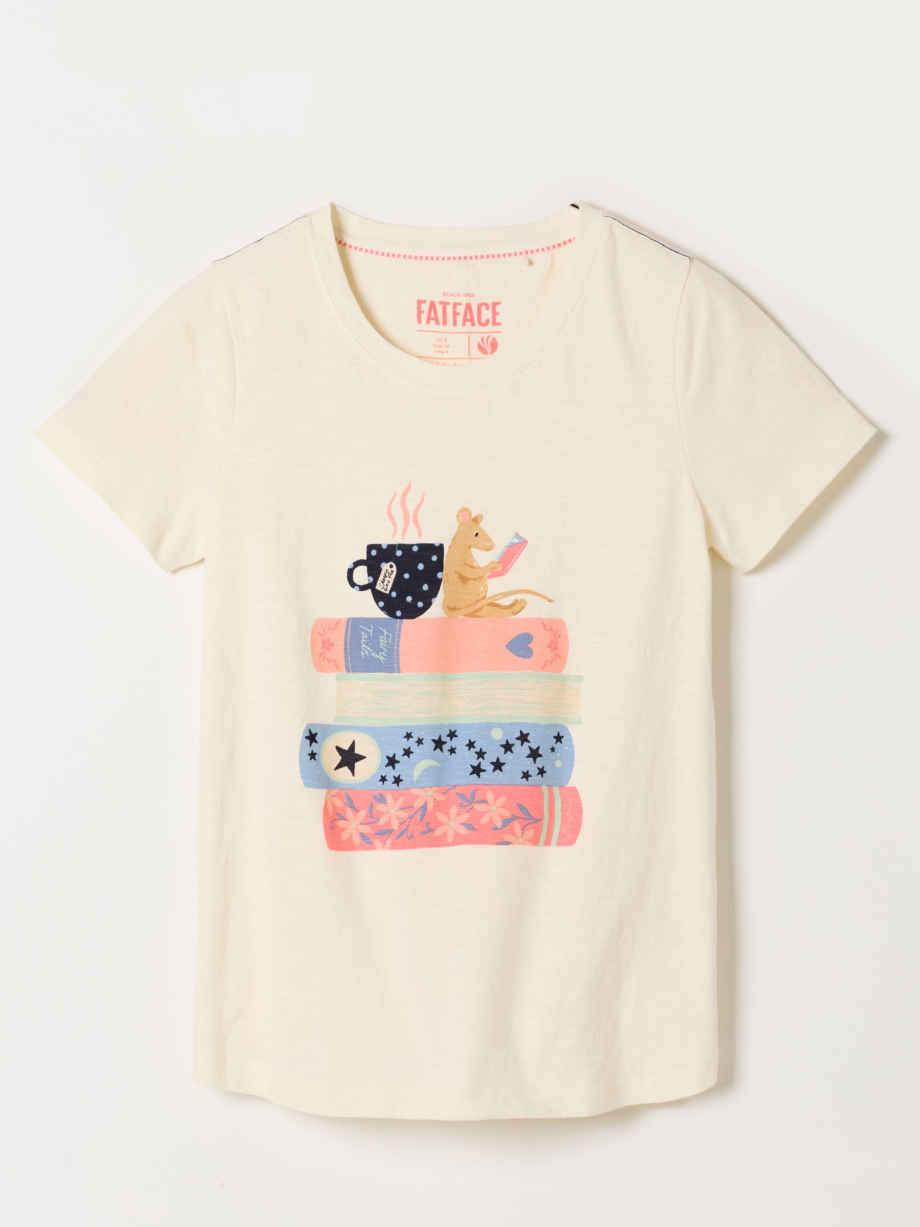 Ivory Natalie Book Graphic Tee - Image 6 of 6 Ivory Natalie Book Graphic Tee - Image 6 of 6