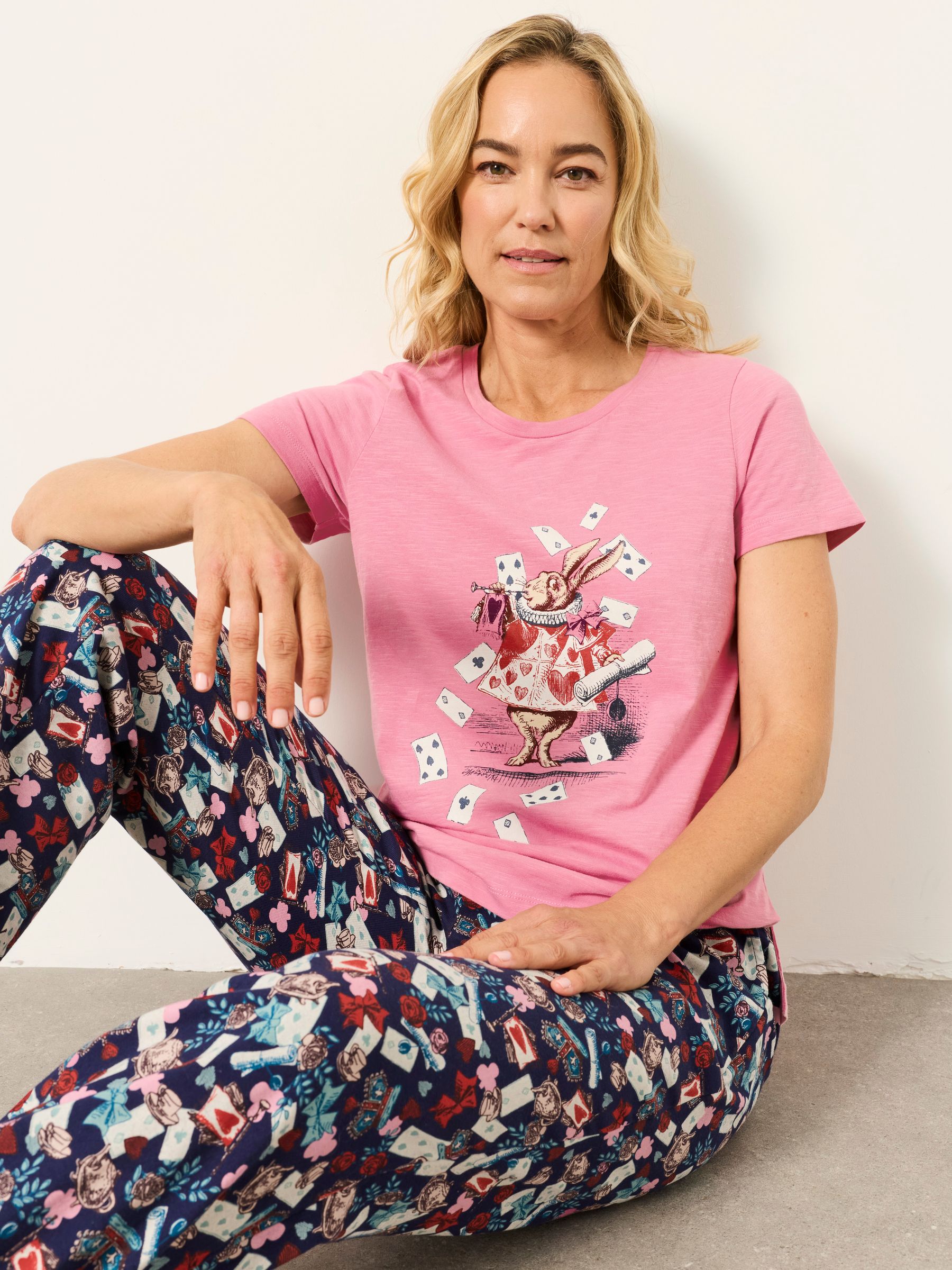 V&A | FatFace Pink Natalie Tea Party Graphic Tee - Image 5 of 6