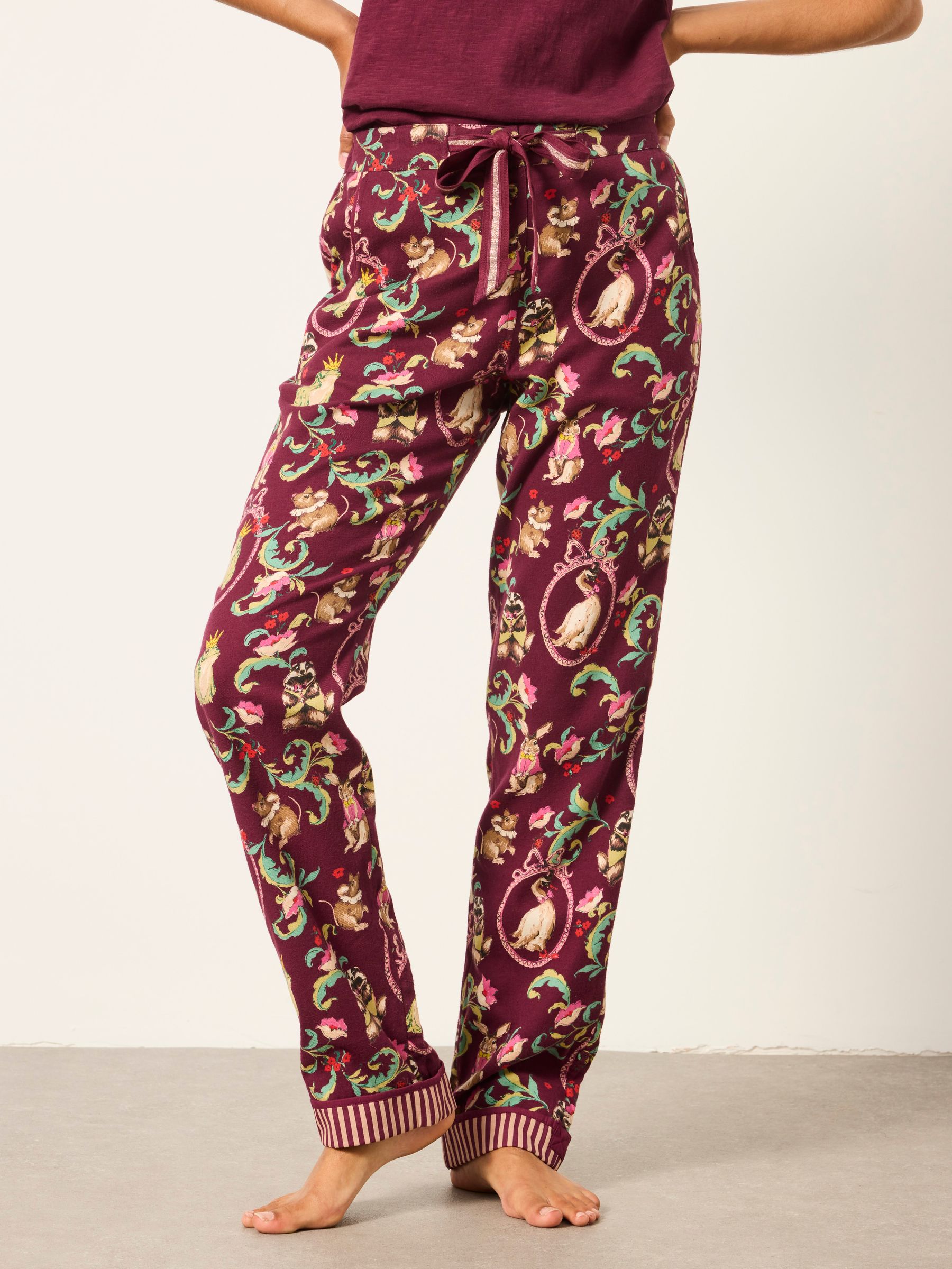Eva Plum Purple Fairytale Pyjama Bottoms - Image 1 of 5
