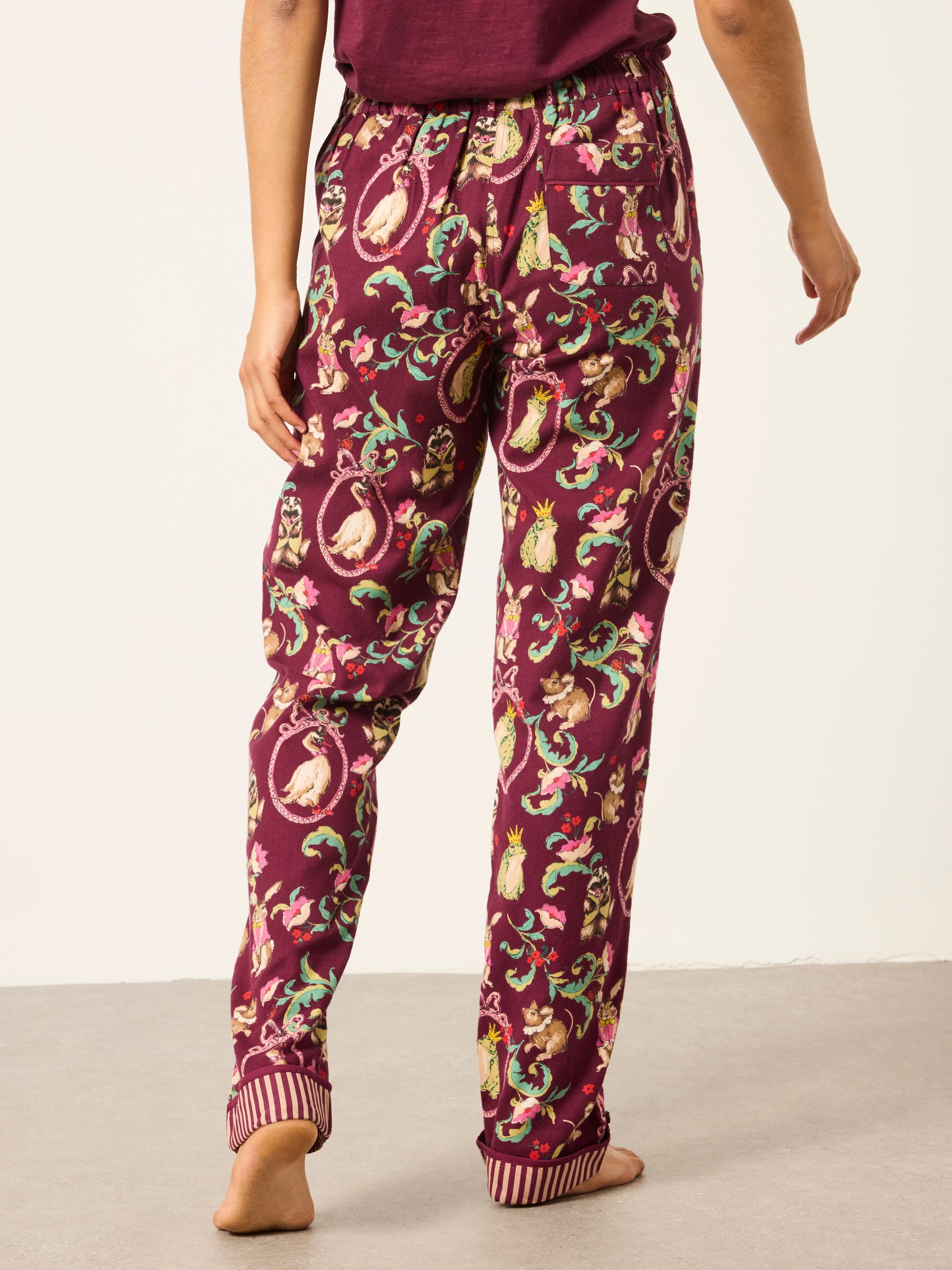 Eva Plum Purple Fairytale Pyjama Bottoms - Image 2 of 5 Eva Plum Purple Fairytale Pyjama Bottoms - Image 2 of 5