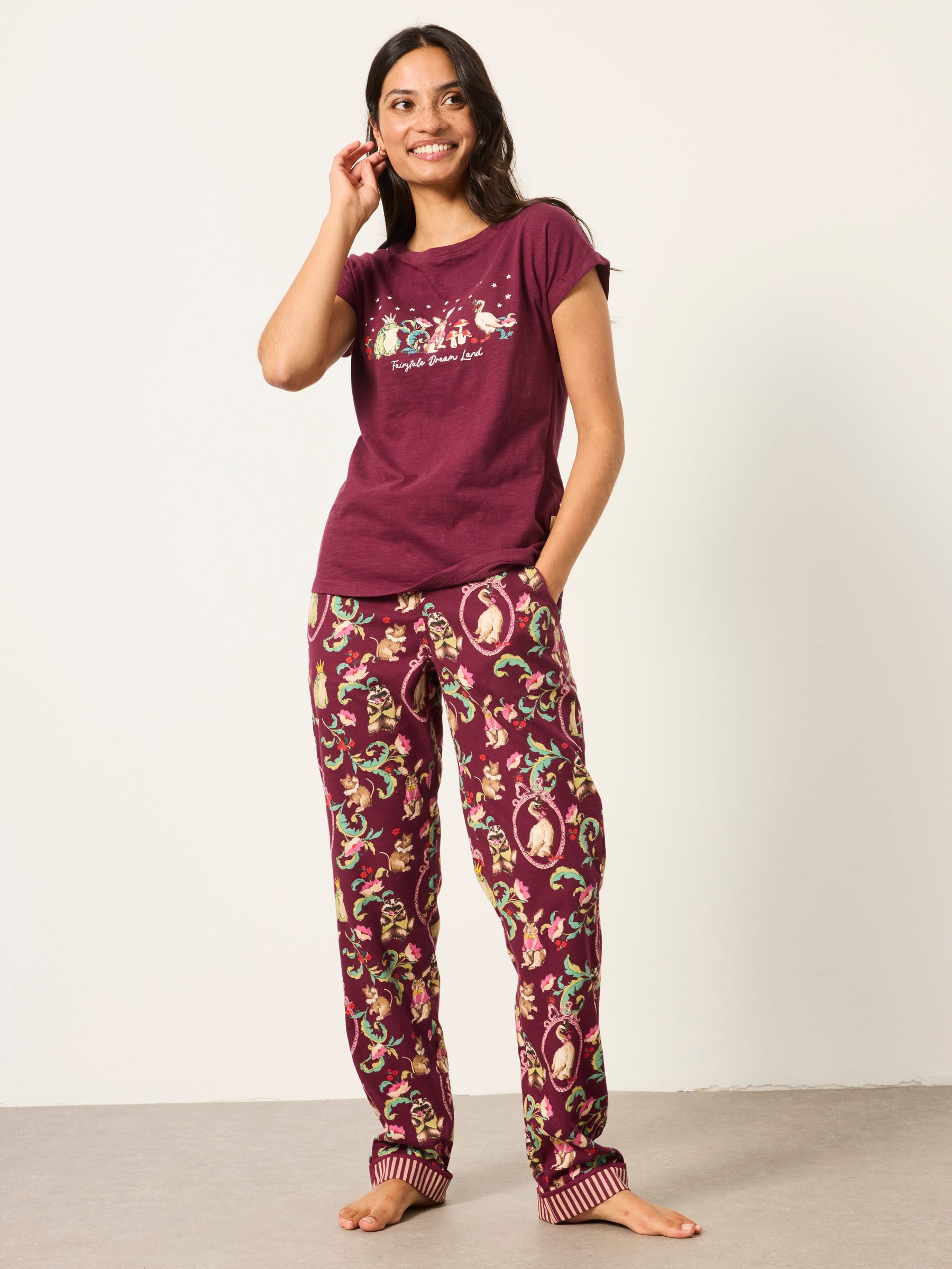 Eva Plum Purple Fairytale Pyjama Bottoms - Image 4 of 5