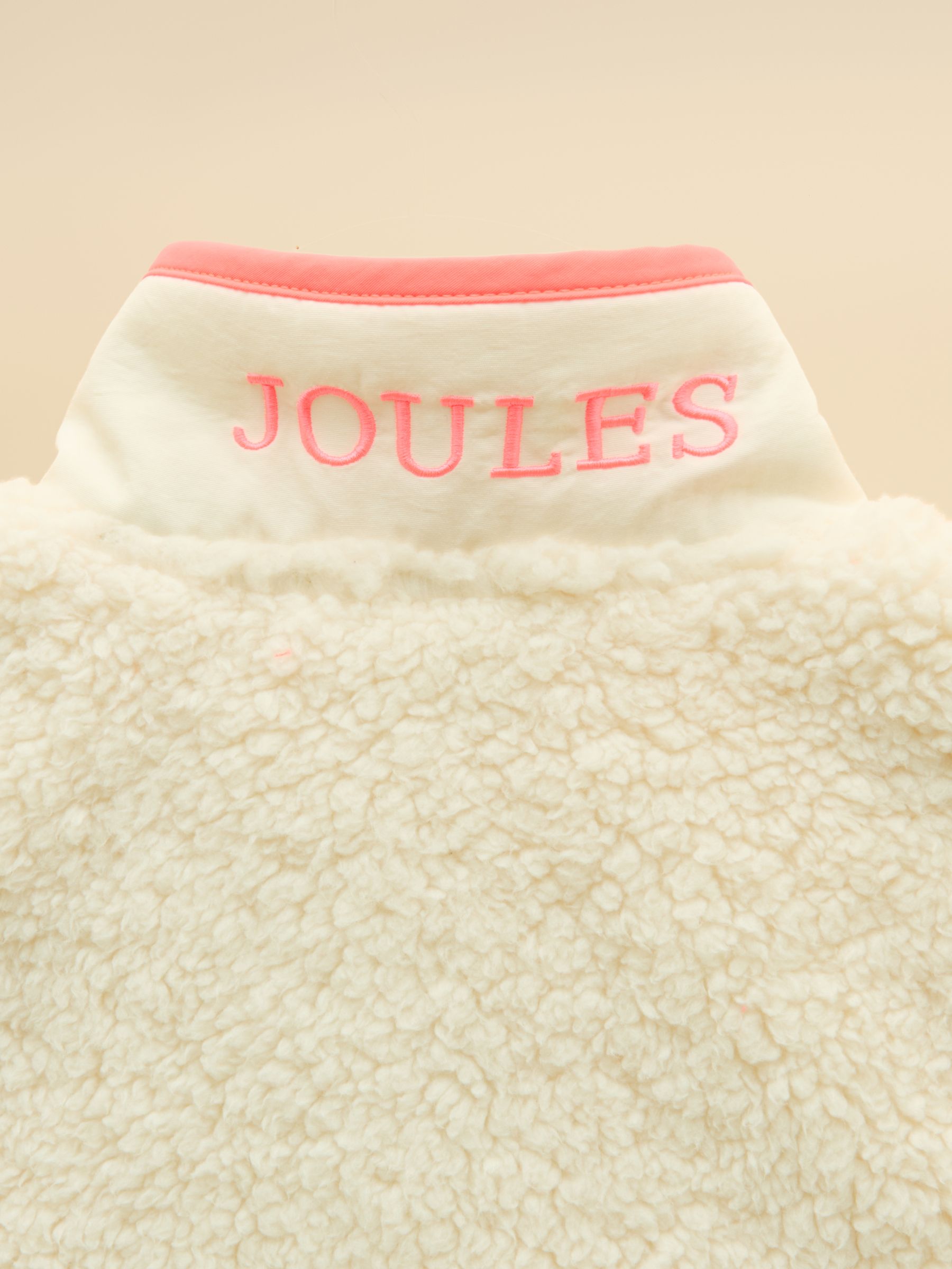 Girls' Tilly Cream Fleece Gilet - Image 4 of 4
