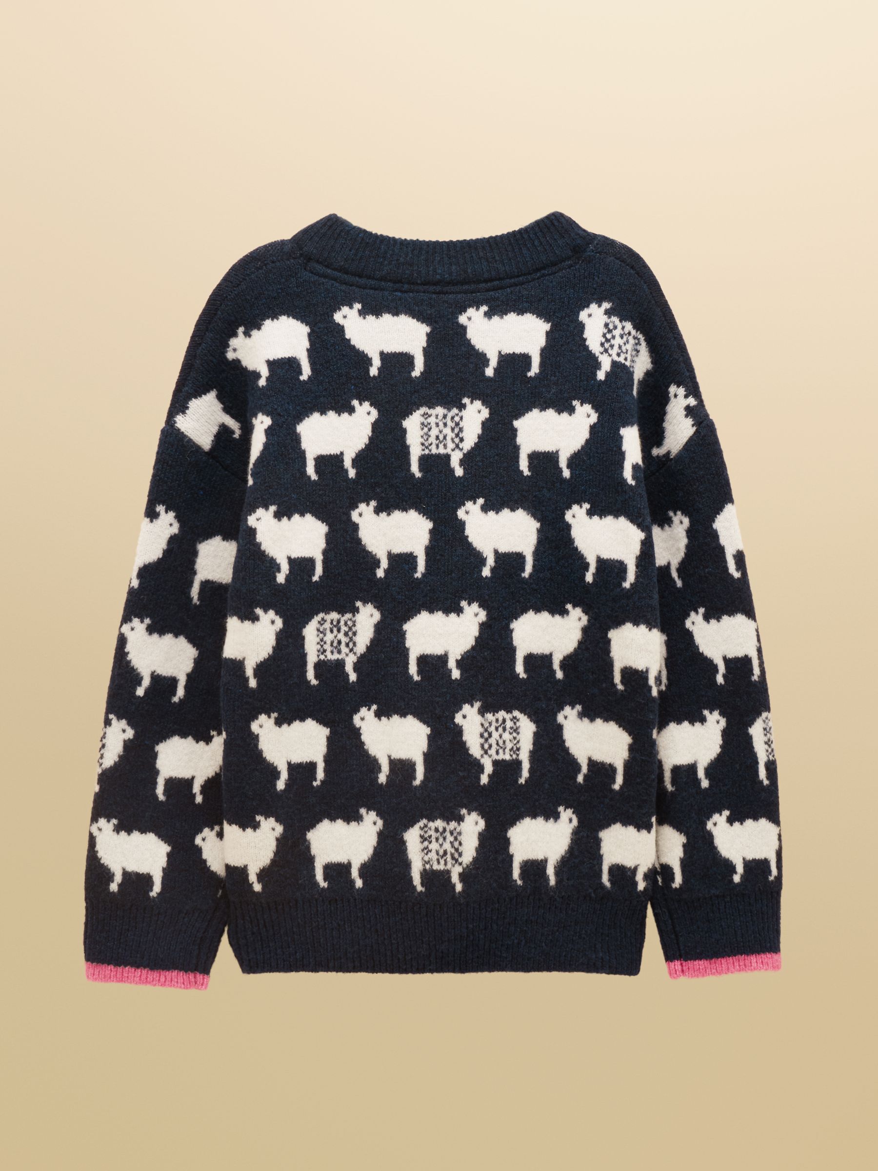 Kids' Woolies Navy Blue Crew Neck Knitted Jumper - Image 2 of 4