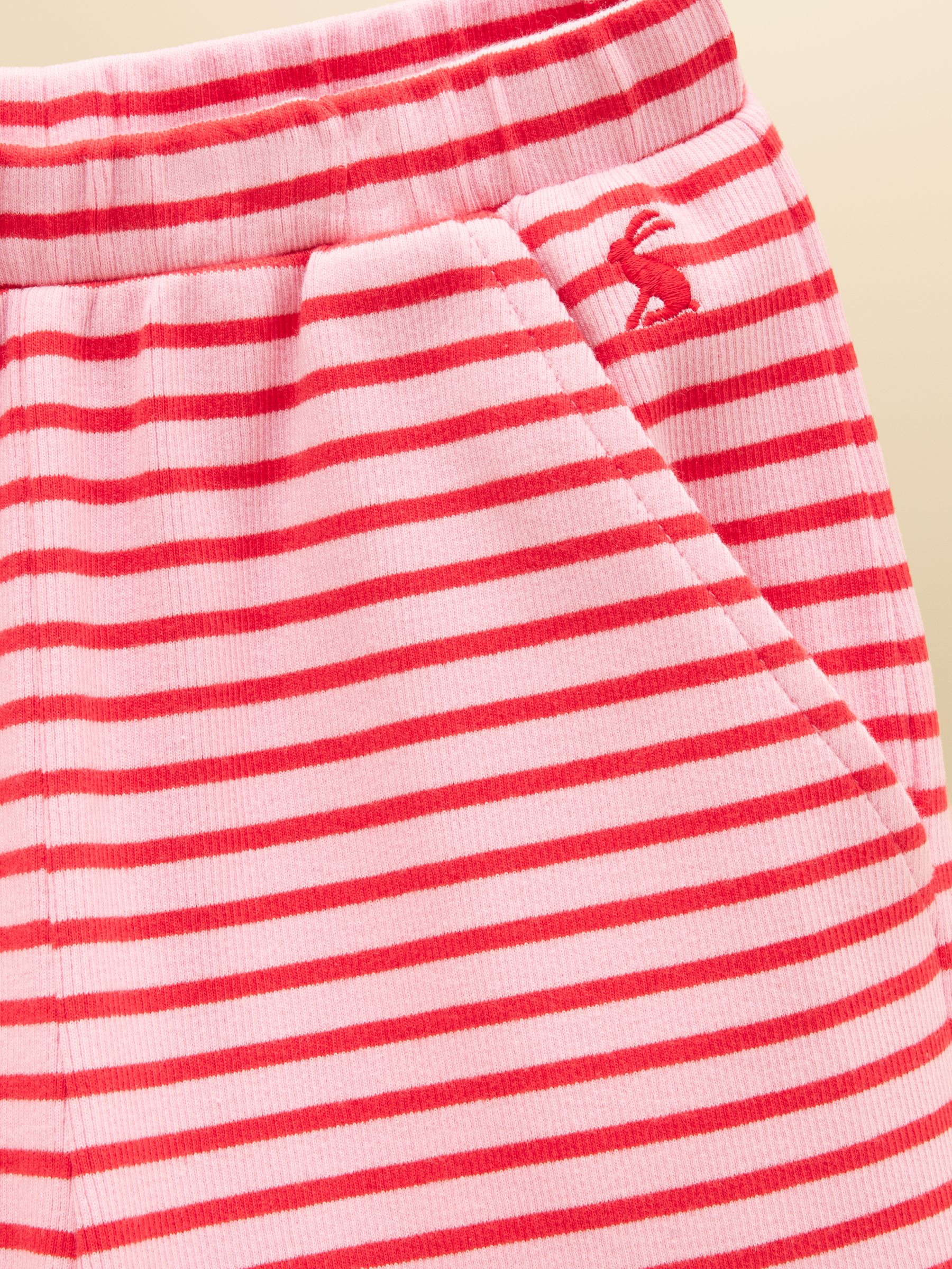 Girls' Sophie Red & Pink Rib Frill Trousers - Image 4 of 4 Girls' Sophie Red & Pink Rib Frill Trousers - Image 4 of 4