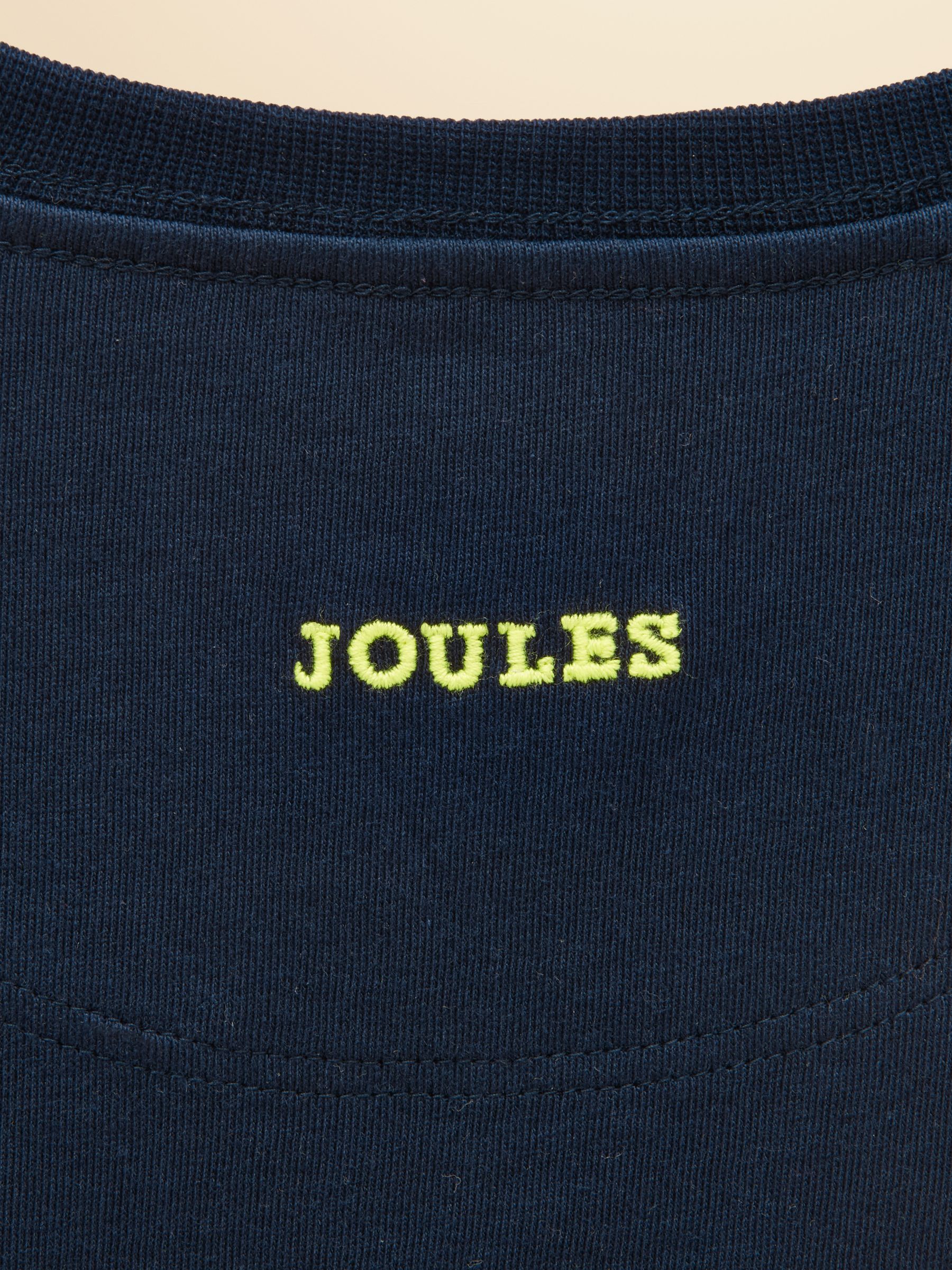 Boys' Finlay Navy Long Sleeve Applique Graphic T-Shirt - Image 5 of 5 Boys' Finlay Navy Long Sleeve Applique Graphic T-Shirt - Image 5 of 5