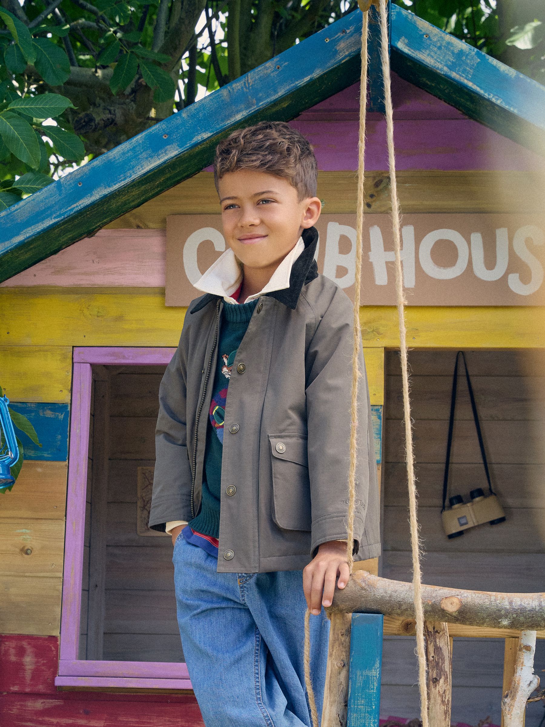 Boys' Kingsley Dark Green Barn Jacket - Image 1 of 2