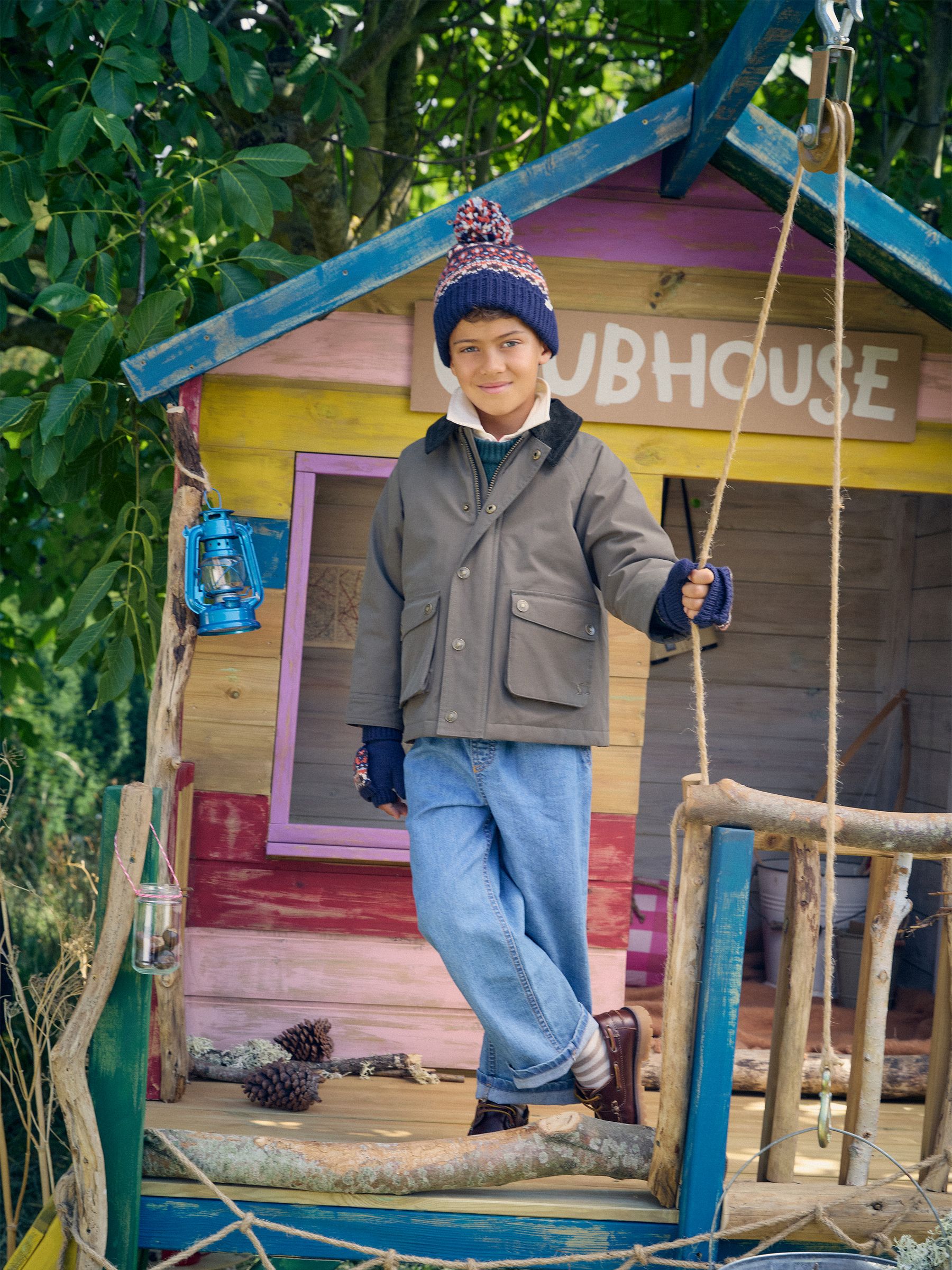 Boys' Kingsley Dark Green Barn Jacket - Image 2 of 2