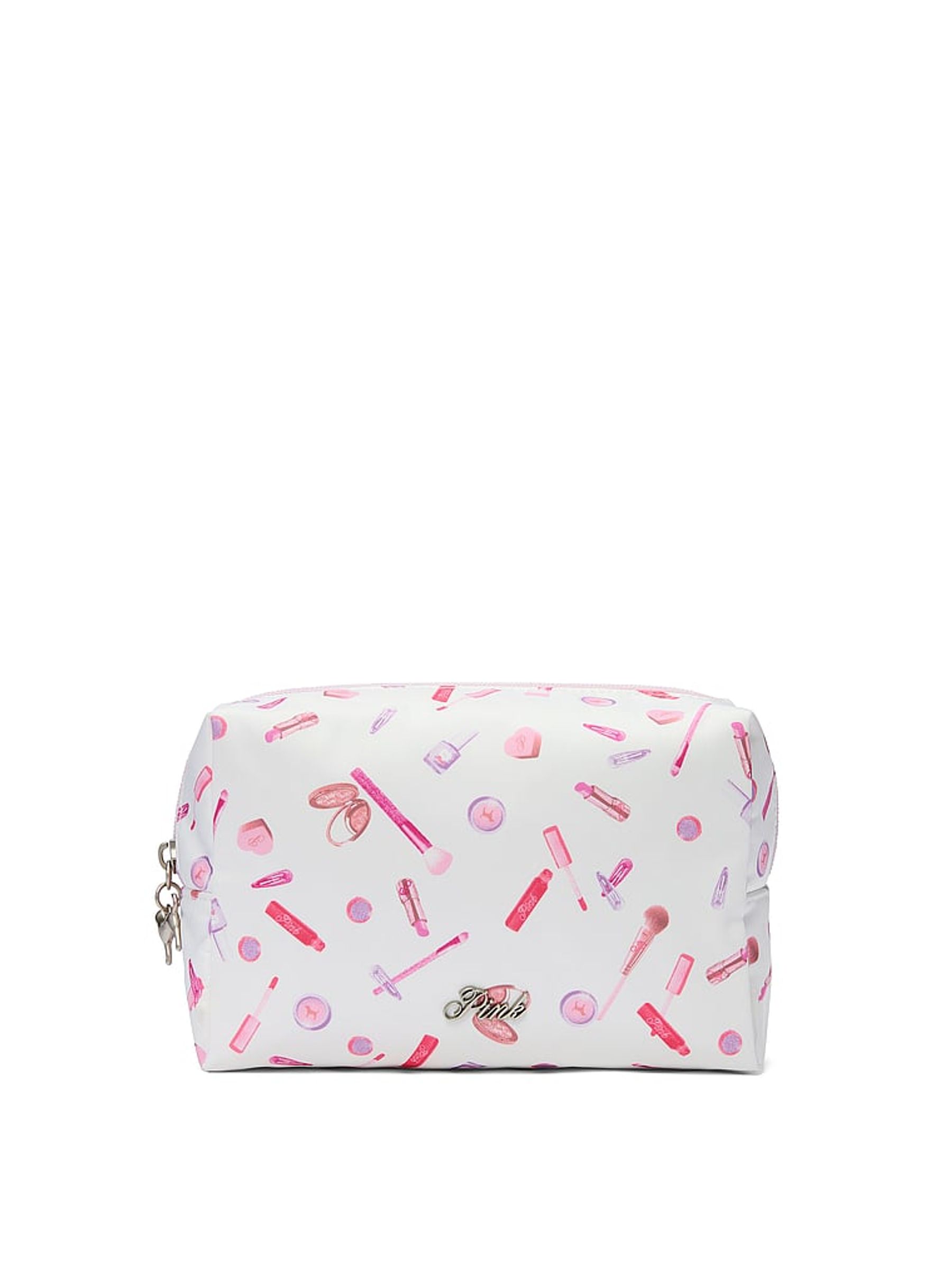 White Makeup Print Makeup Bag - Image 1 of 3