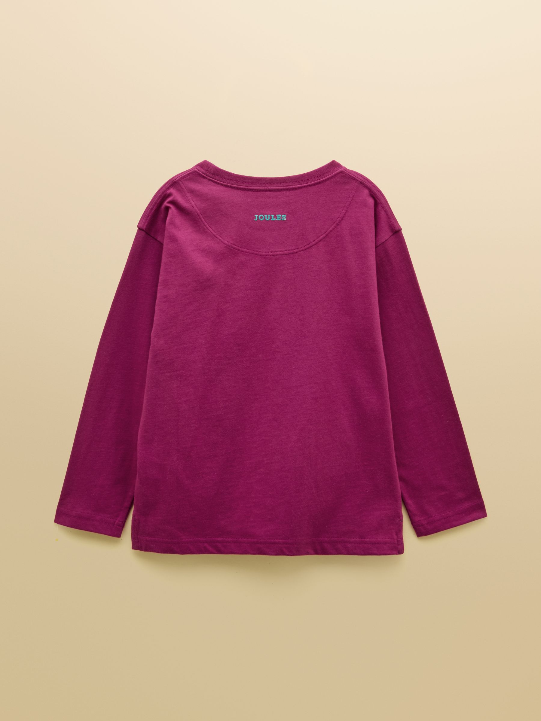 Boys' Finlay Purple Long Sleeve Applique Graphic T-Shirt - Image 2 of 4 Boys' Finlay Purple Long Sleeve Applique Graphic T-Shirt - Image 2 of 4