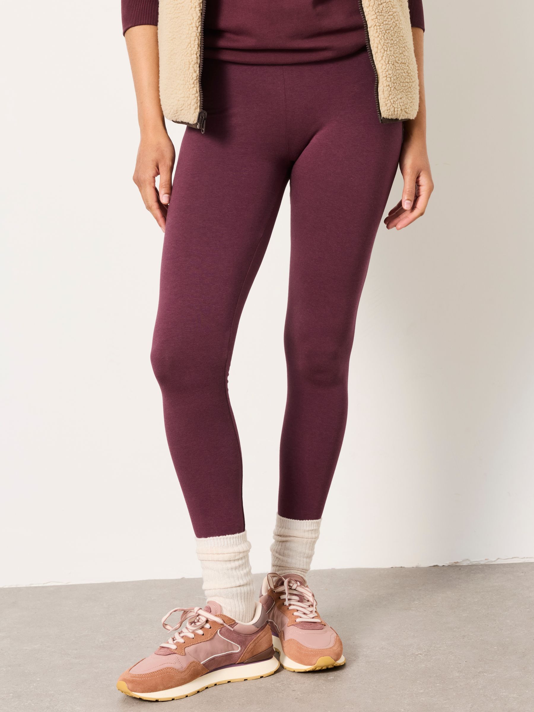 Meribel Plum Purple High Rise Leggings - Image 1 of 6