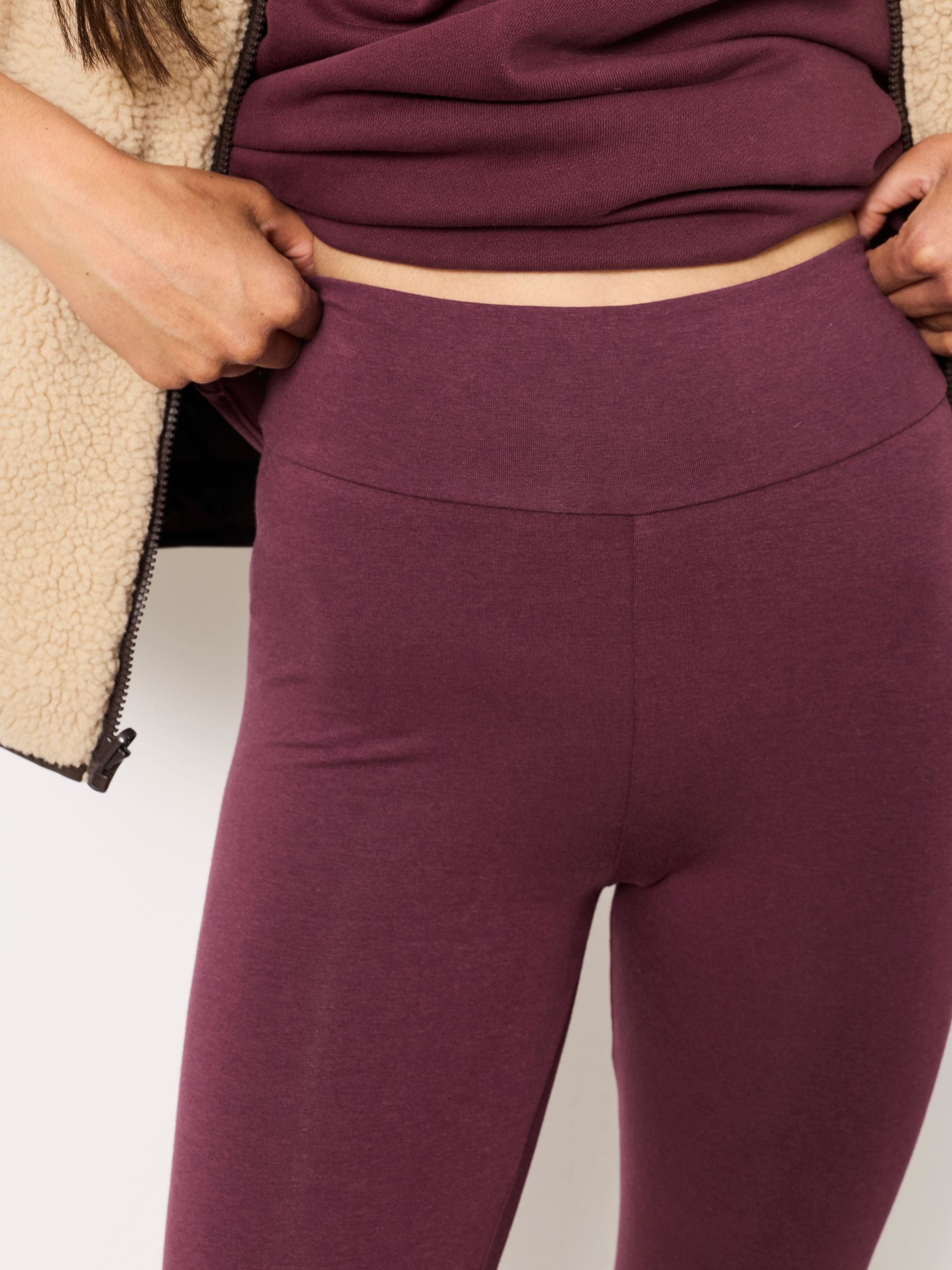 Meribel Plum Purple High Rise Leggings - Image 3 of 6