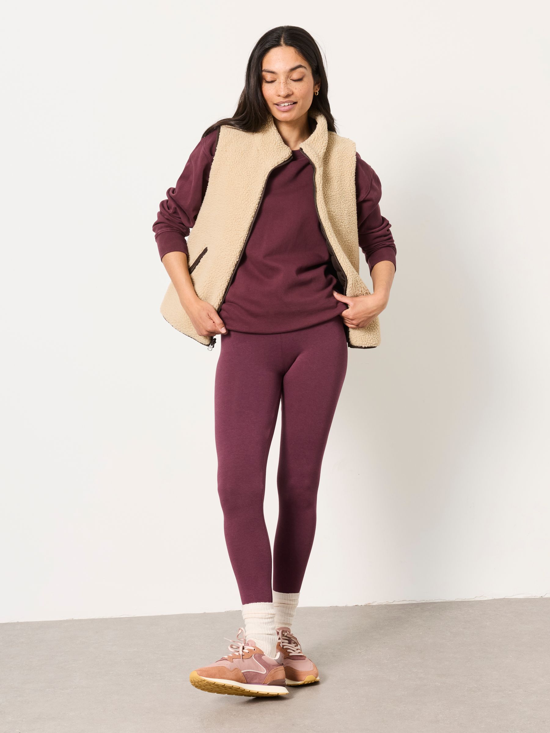 Meribel Plum Purple High Rise Leggings - Image 4 of 6