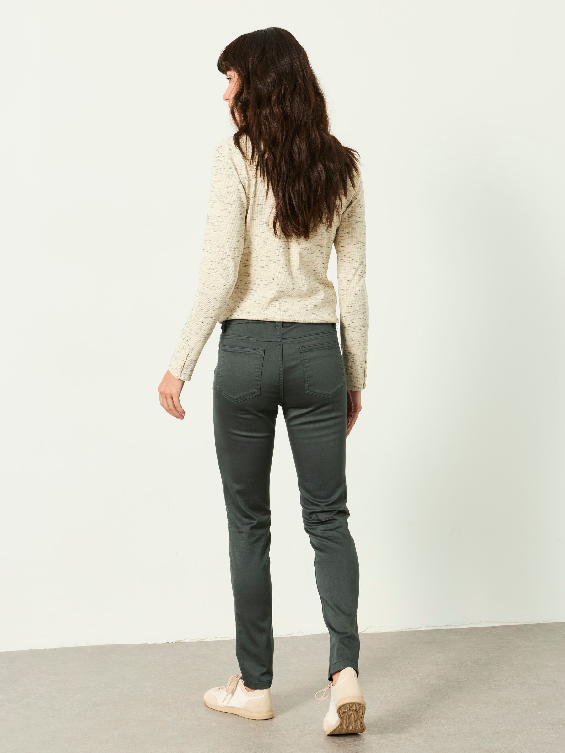 HAYLE Green Denim Five pocket Trousers - Image 2 of 5 HAYLE Green Denim Five pocket Trousers - Image 2 of 5