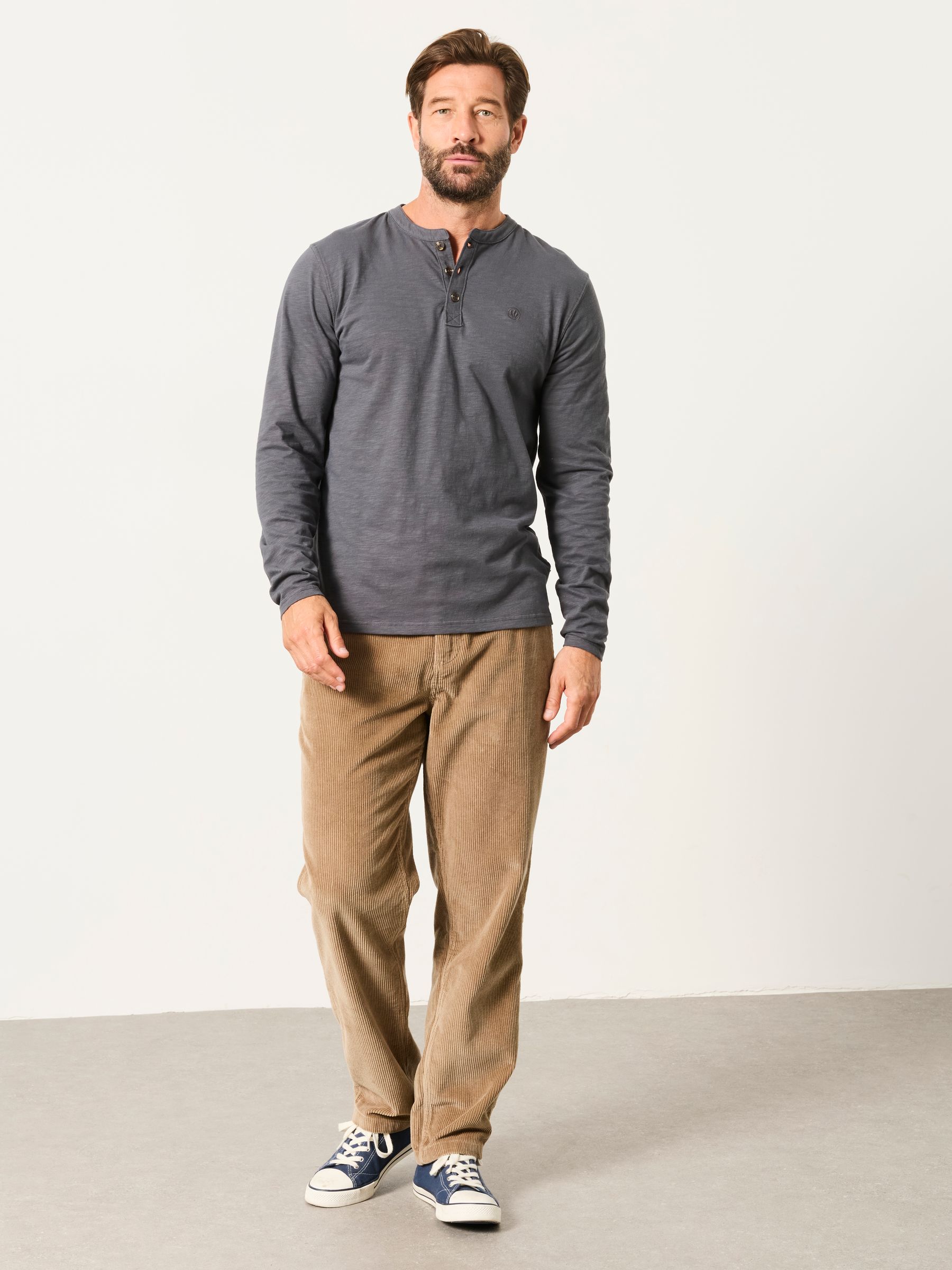Henley Washed Black Long Sleeve Woodside - Image 4 of 6