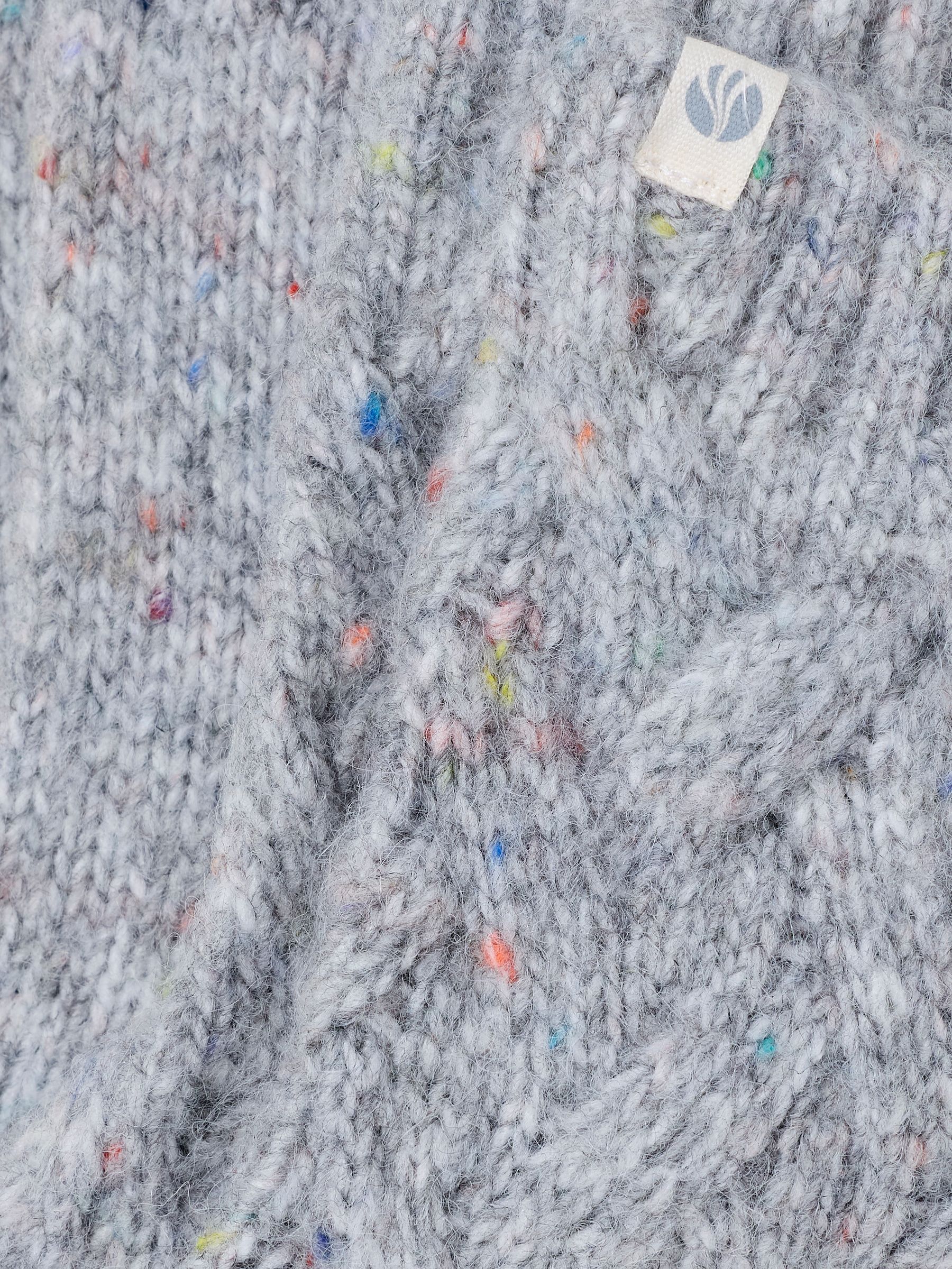 Cable Lounge Socks in Grey - Image 2 of 2