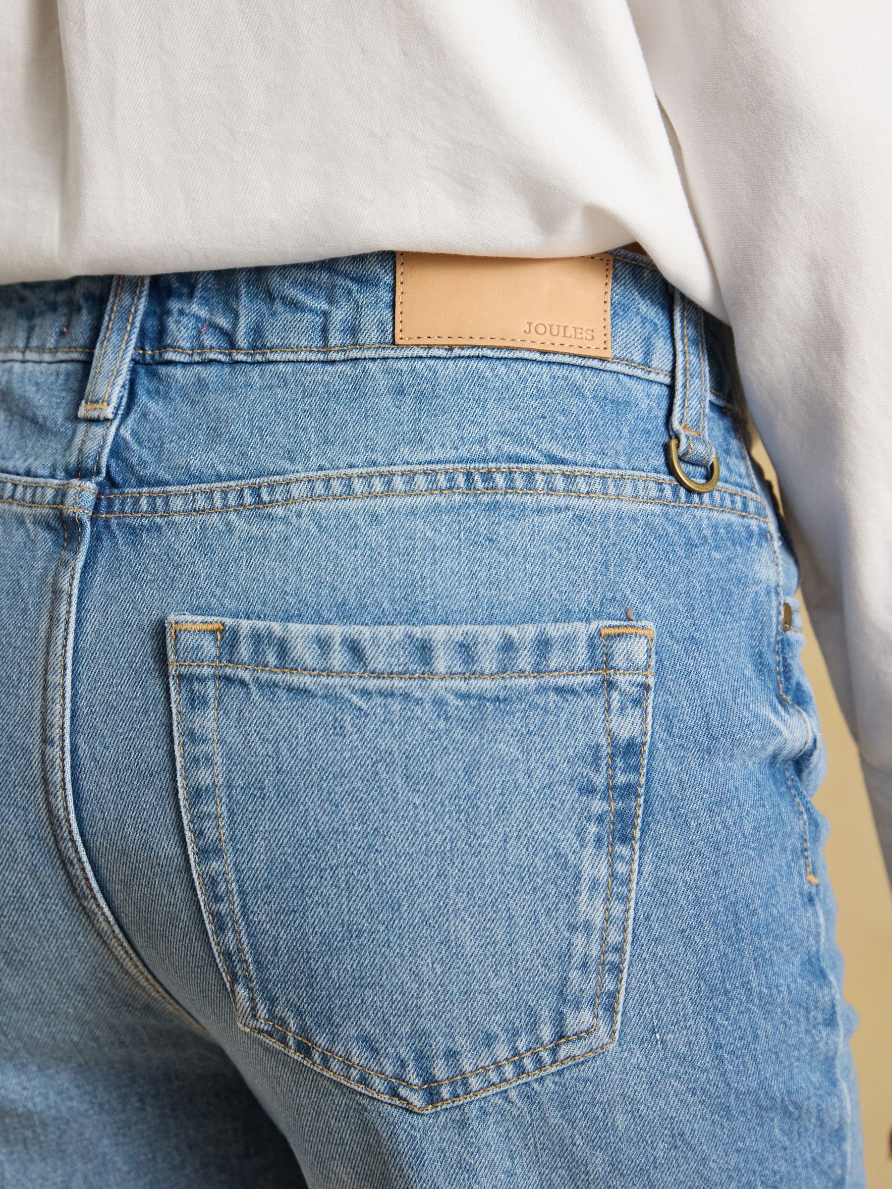 Denim Light Wash High Rise Straight Leg Jeans - Image 5 of 6