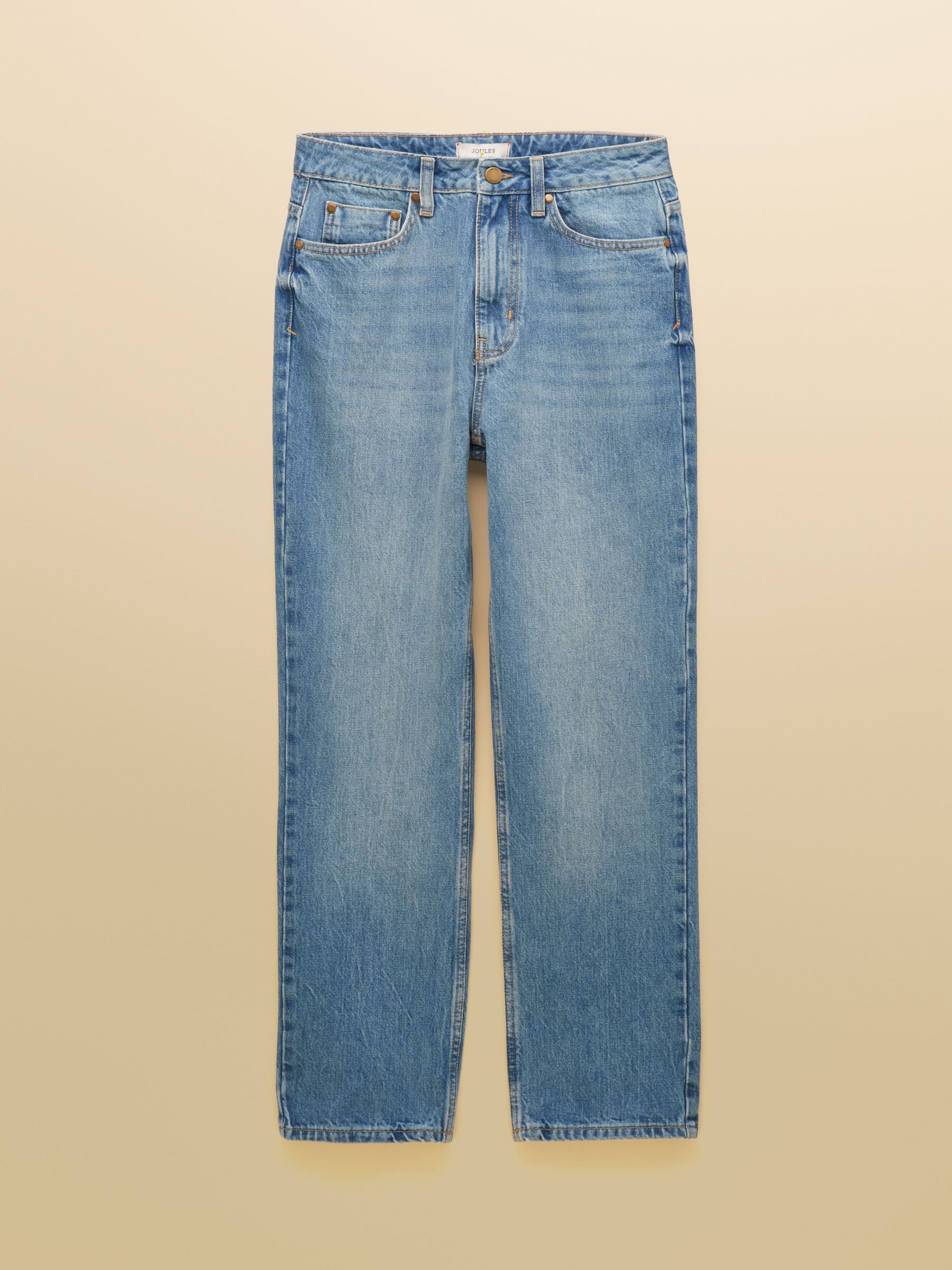 Denim Light Wash High Rise Straight Leg Jeans - Image 6 of 6 Denim Light Wash High Rise Straight Leg Jeans - Image 6 of 6
