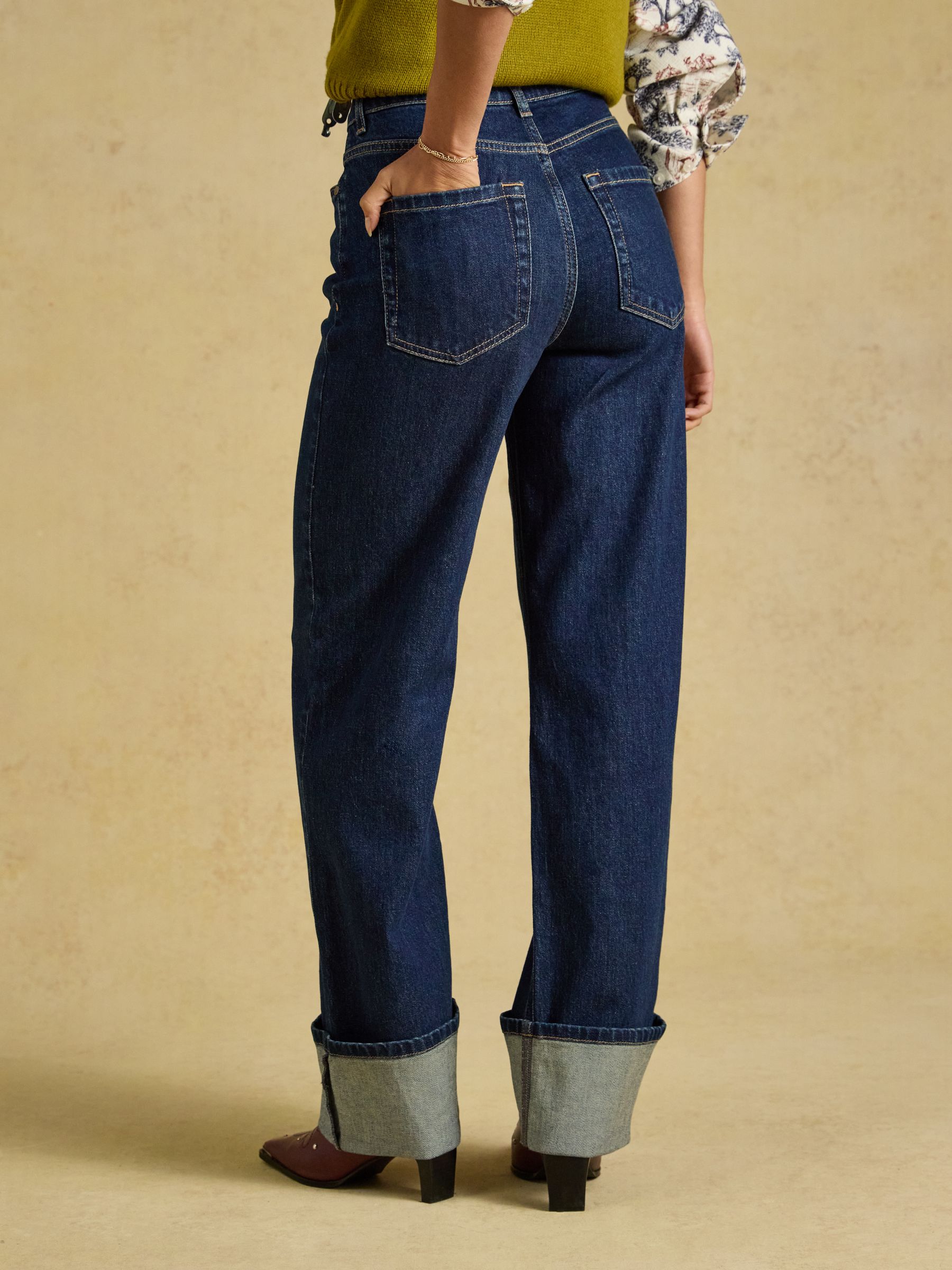 Rinse Wash Denim Turn Back Jean - Image 2 of 7