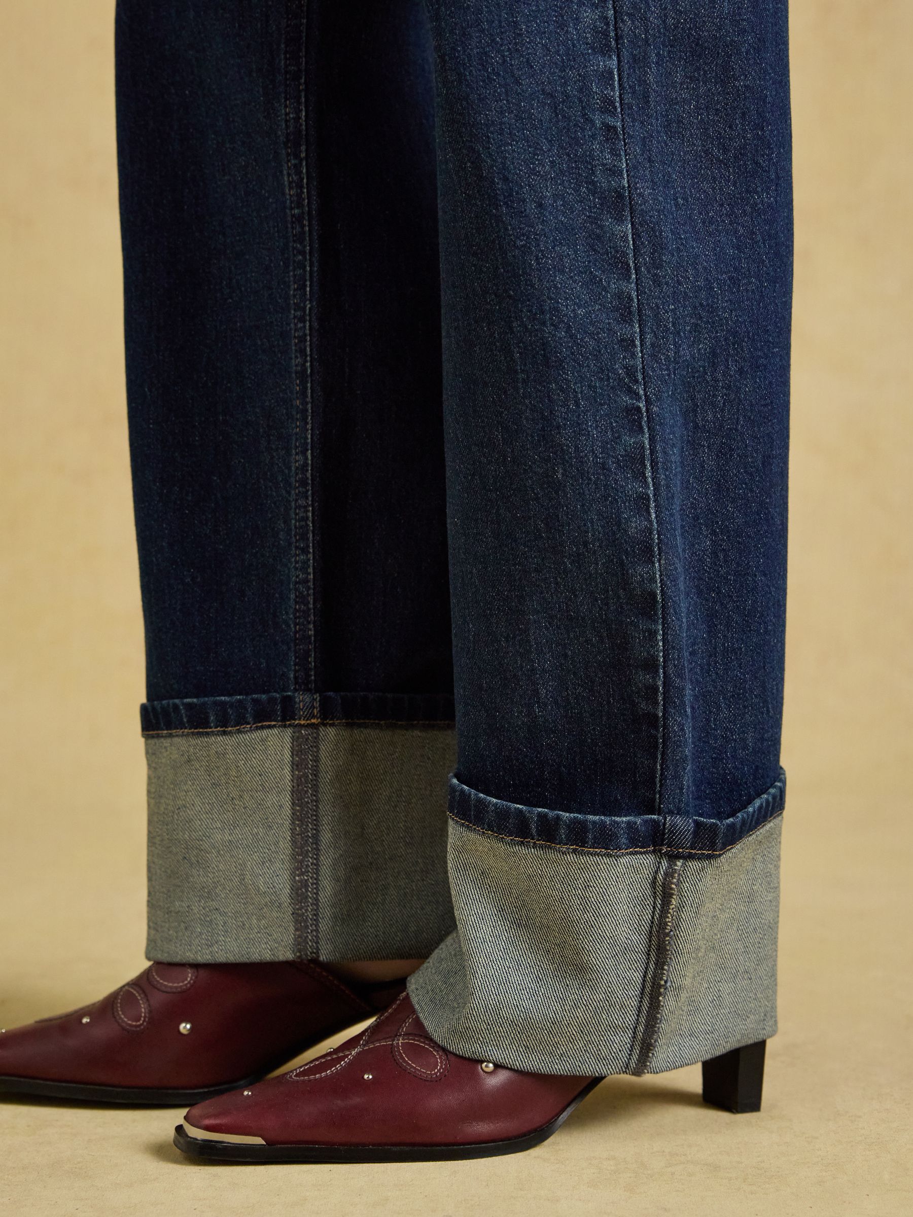 Rinse Wash Denim Turn Back Jean - Image 3 of 7