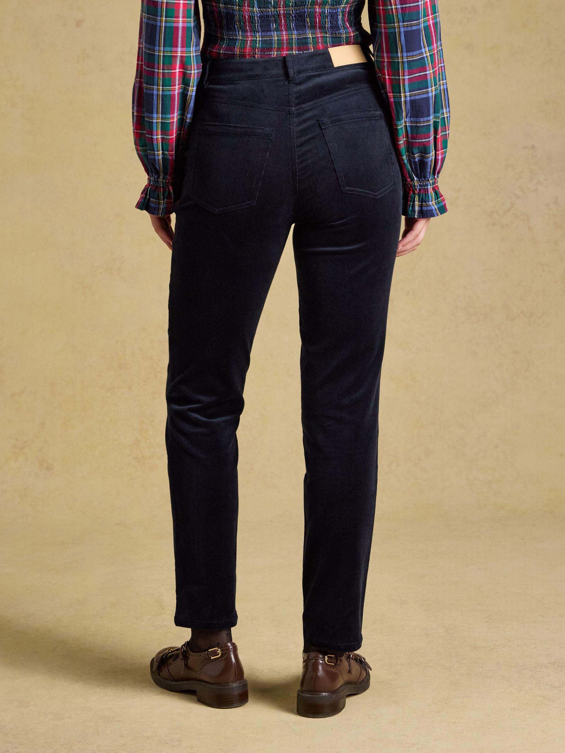 Slim Straight Navy Cord Trouser - Image 2 of 8