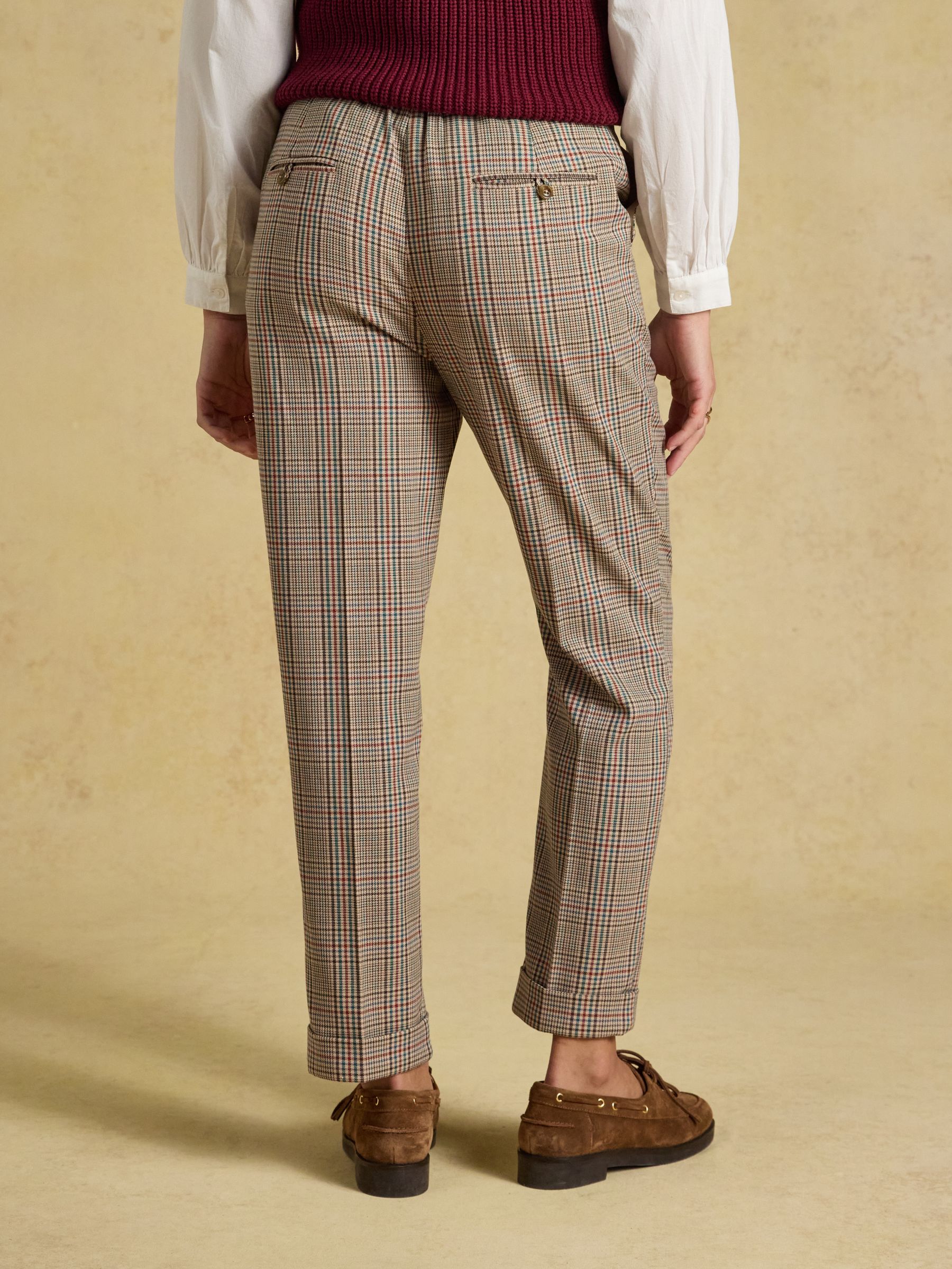 Ada Brown Swindale Tweed Tapered Trousers - Image 2 of 8
