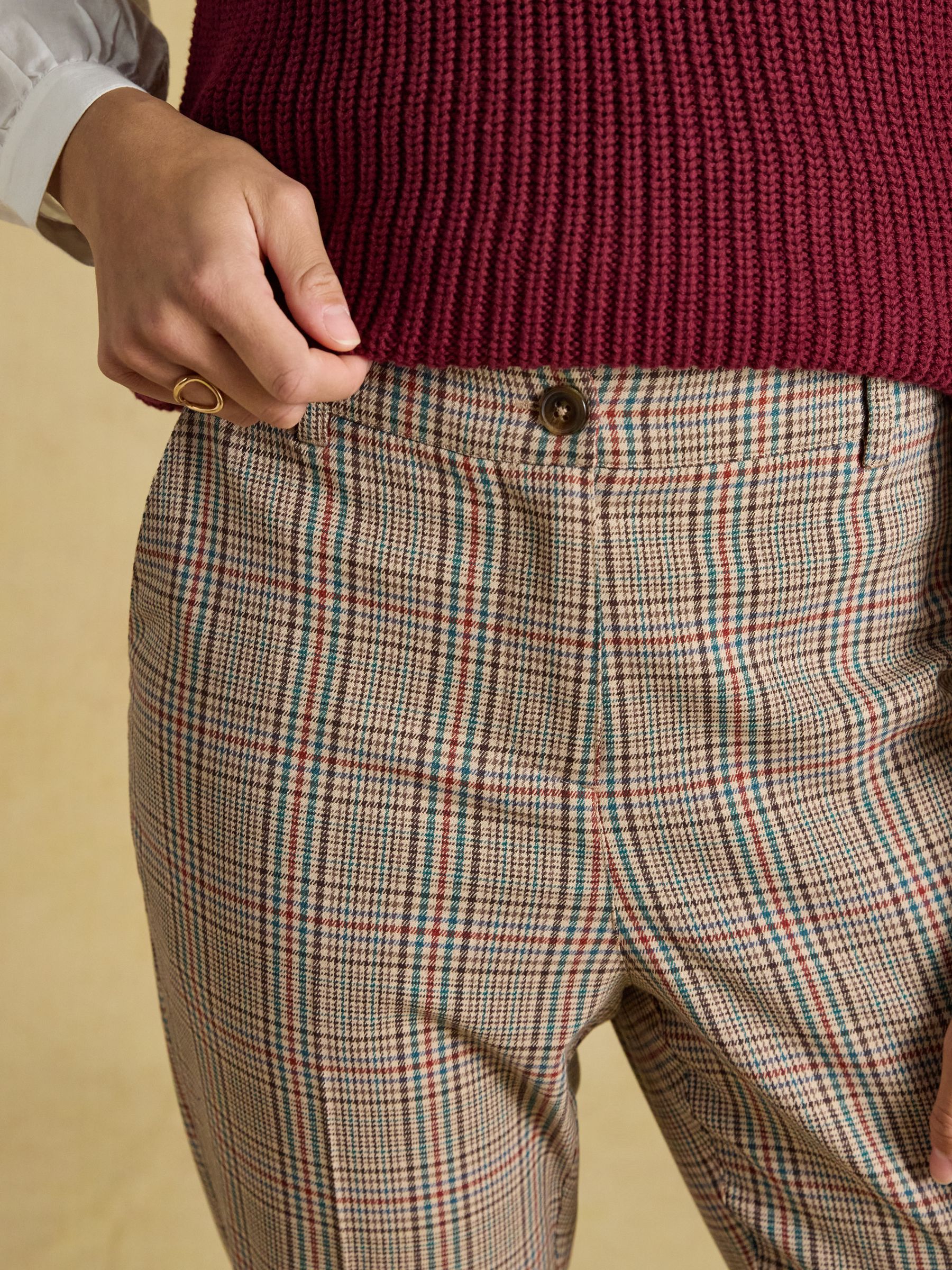 Ada Brown Swindale Tweed Tapered Trousers - Image 5 of 8
