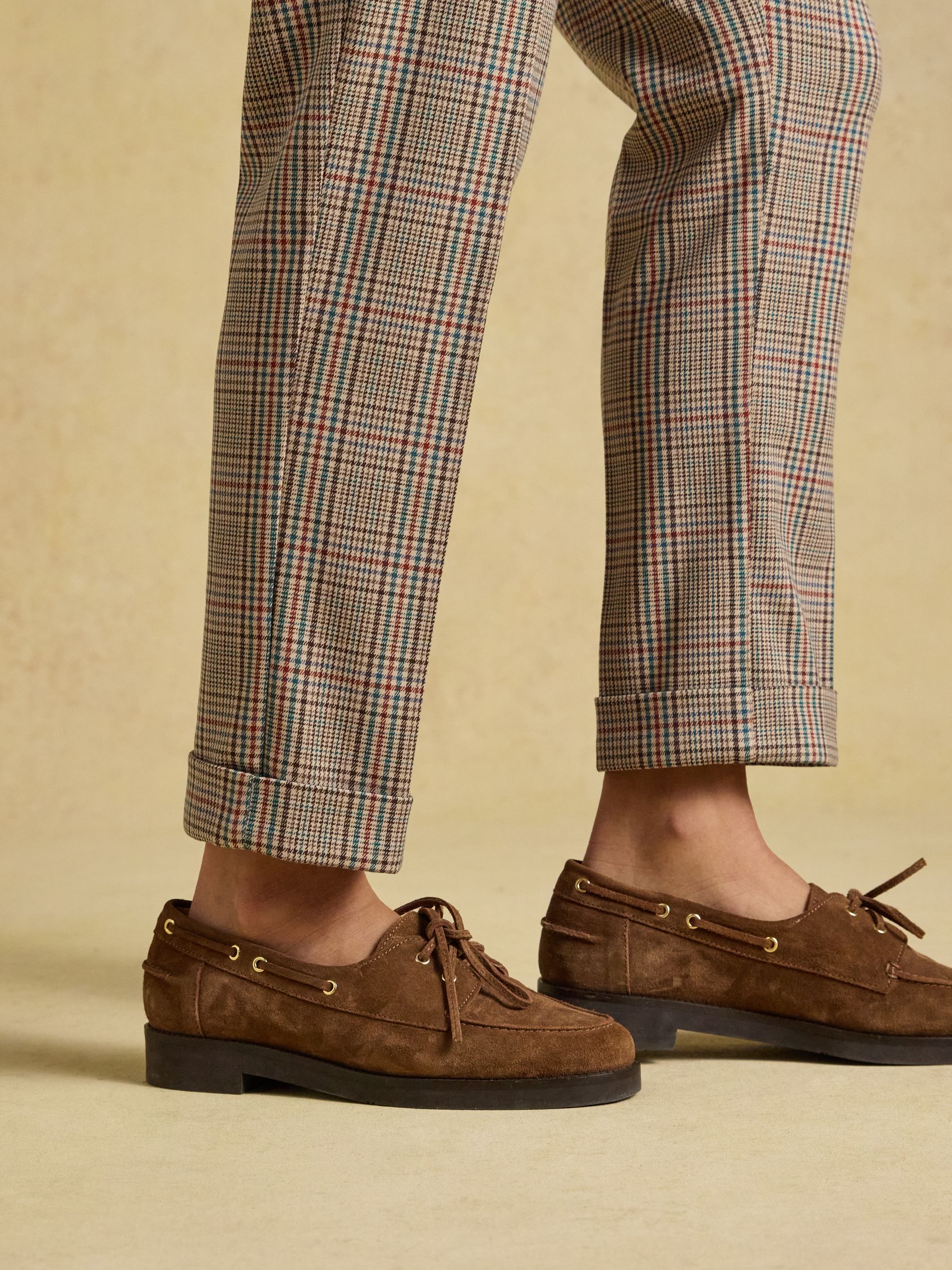 Ada Brown Swindale Tweed Tapered Trousers - Image 7 of 8