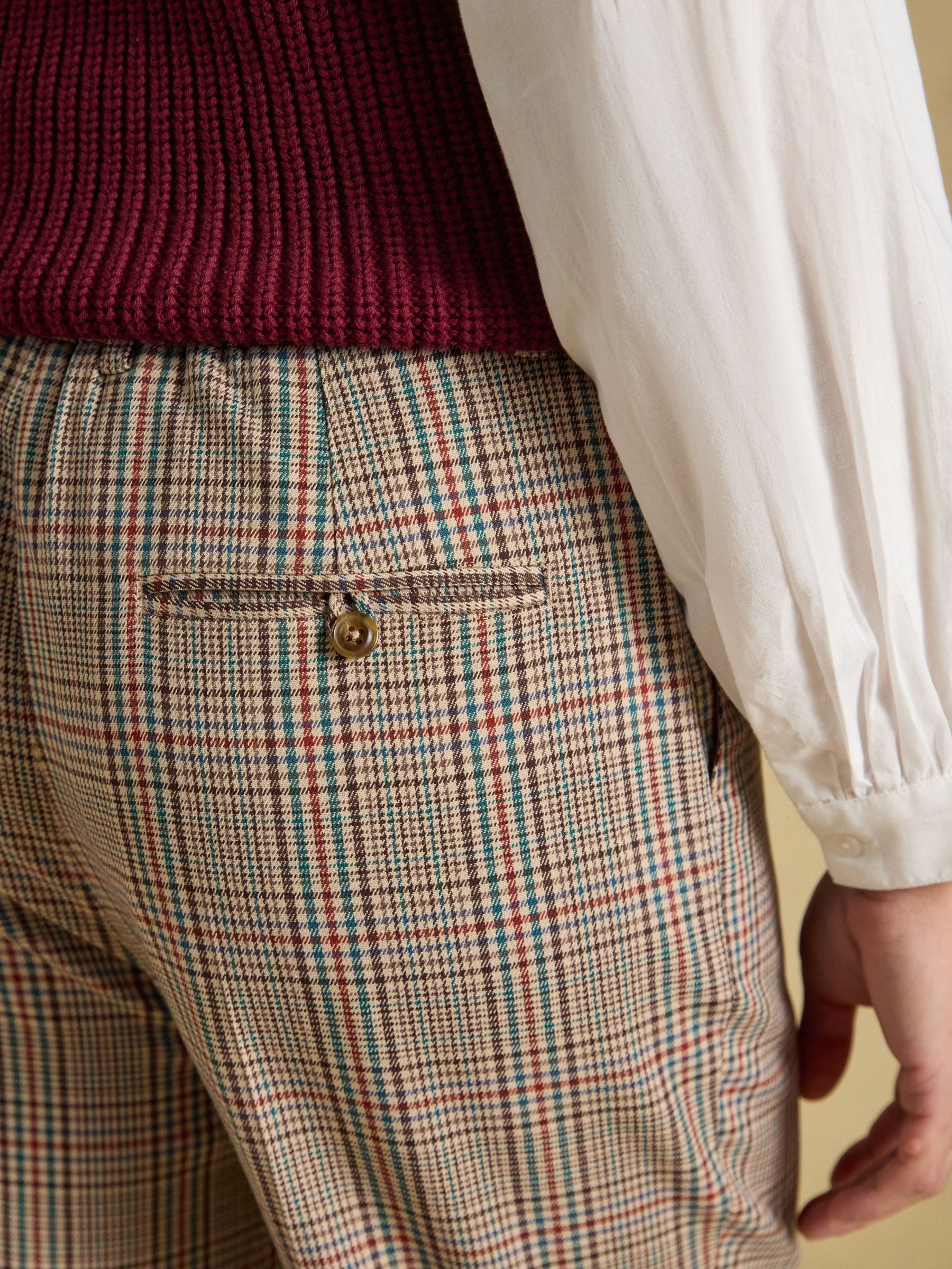 Ada Brown Swindale Tweed Tapered Trousers - Image 8 of 8