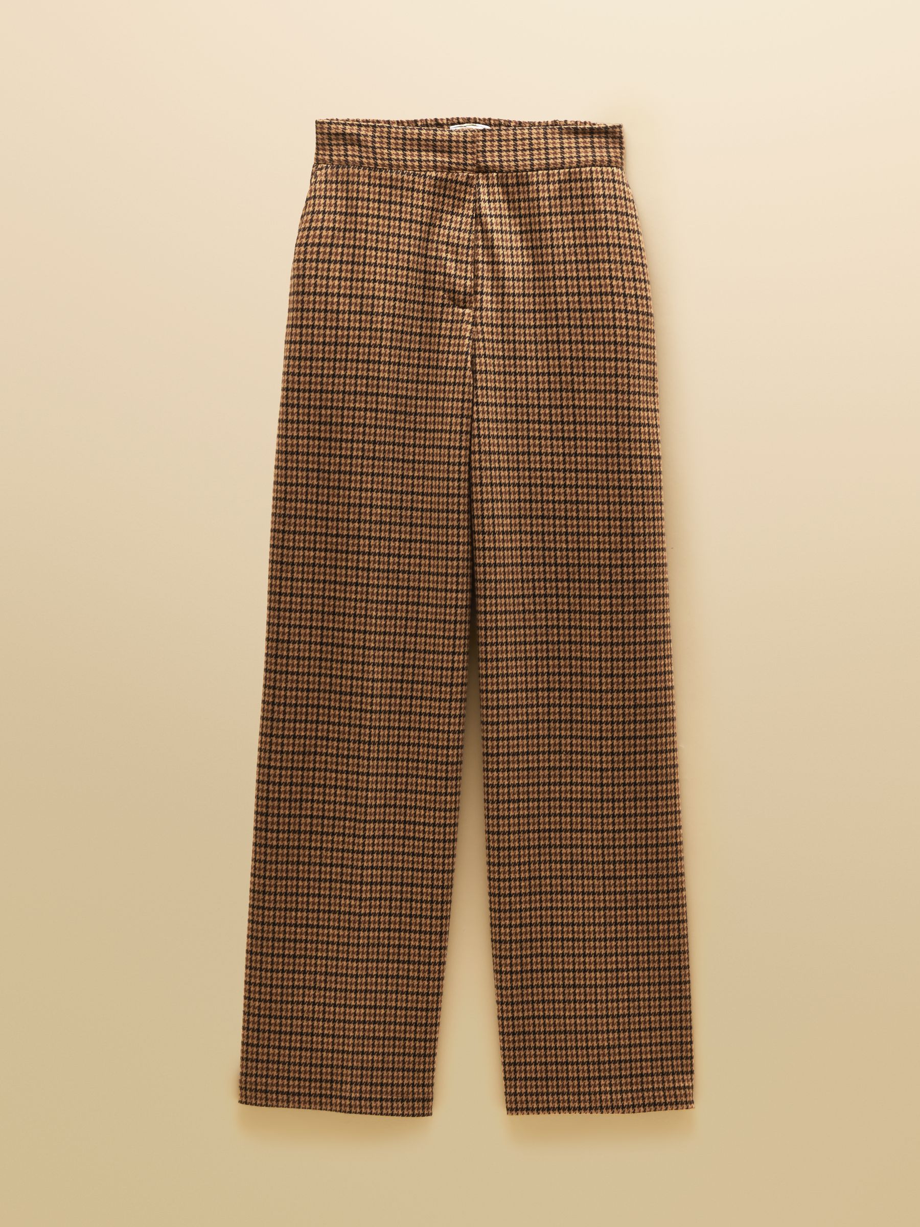 Albury Brown Dogtooth Wide Leg Trouser - Image 8 of 8 Albury Brown Dogtooth Wide Leg Trouser - Image 8 of 8