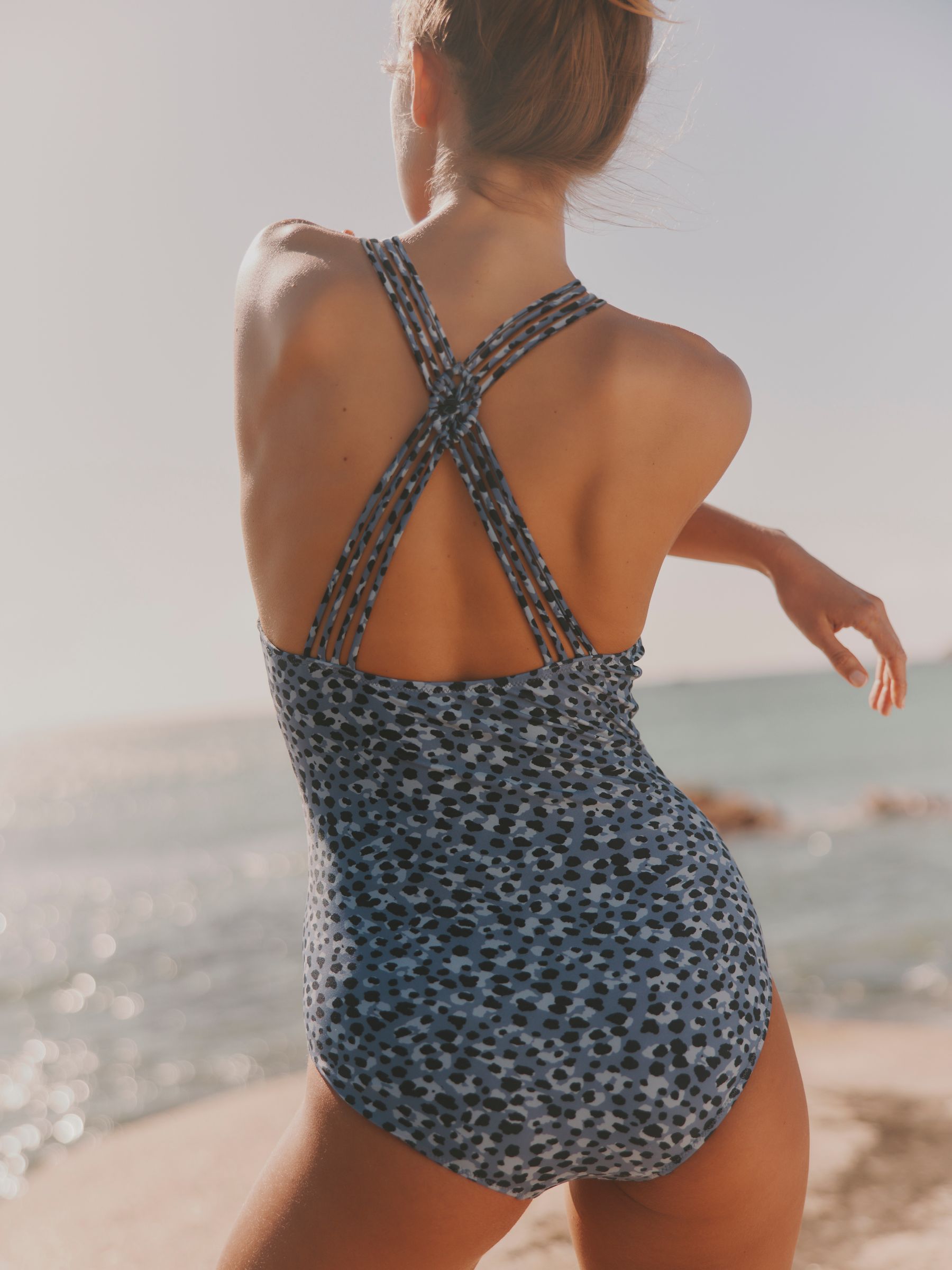 Blue Abstract Animal Hope Swimsuit - Image 2 of 6