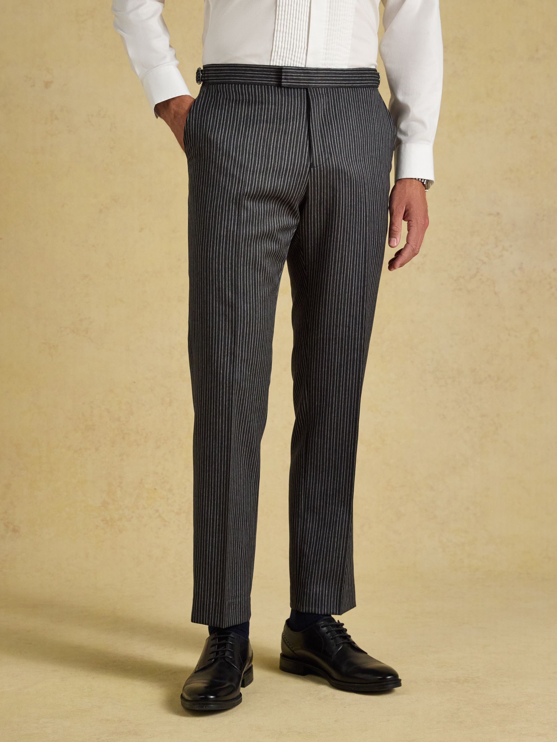 Grey Slim Fit Morning Suit Jacket - Image 1 of 7