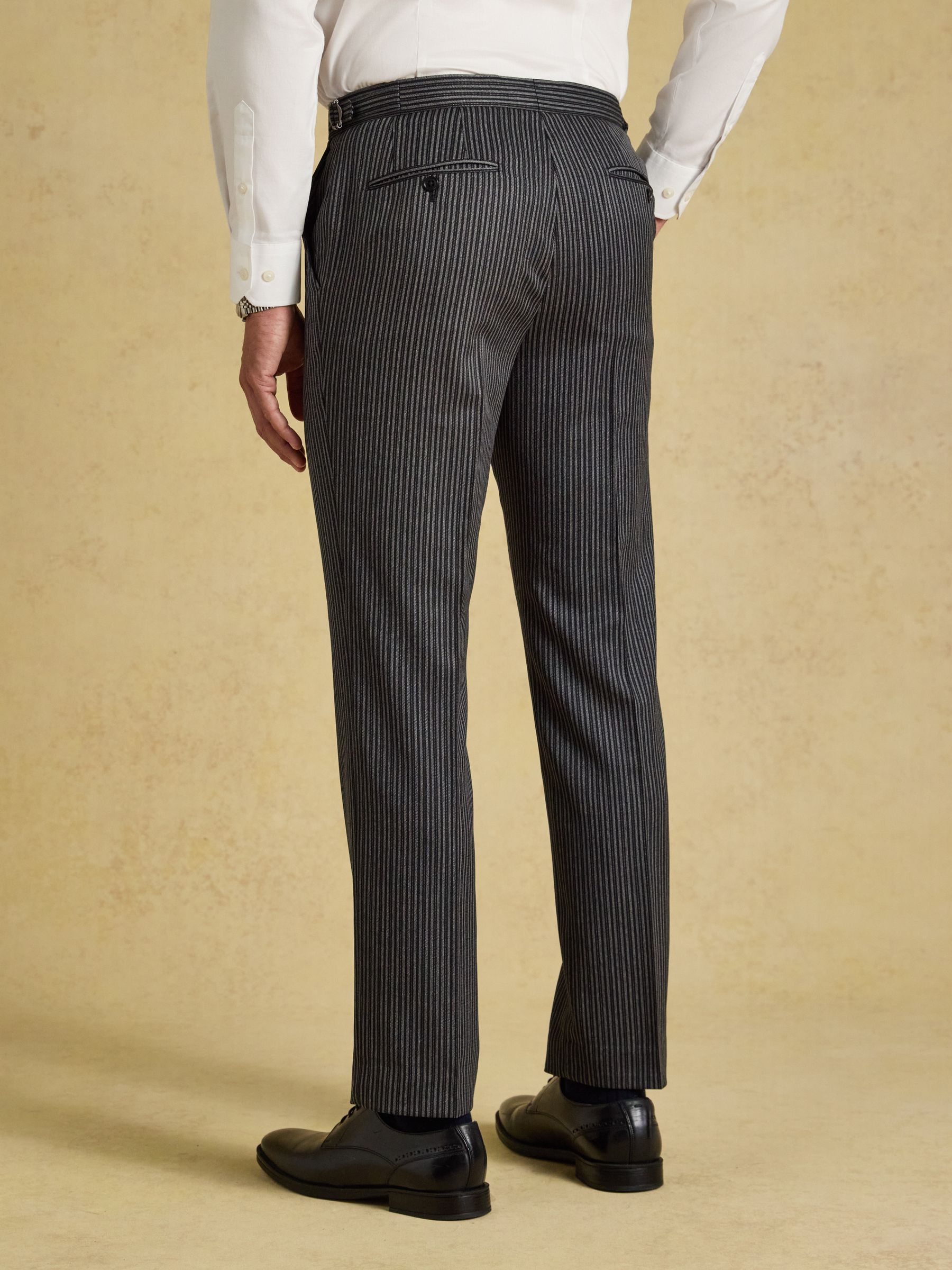 Grey Slim Fit Morning Suit Jacket - Image 2 of 7