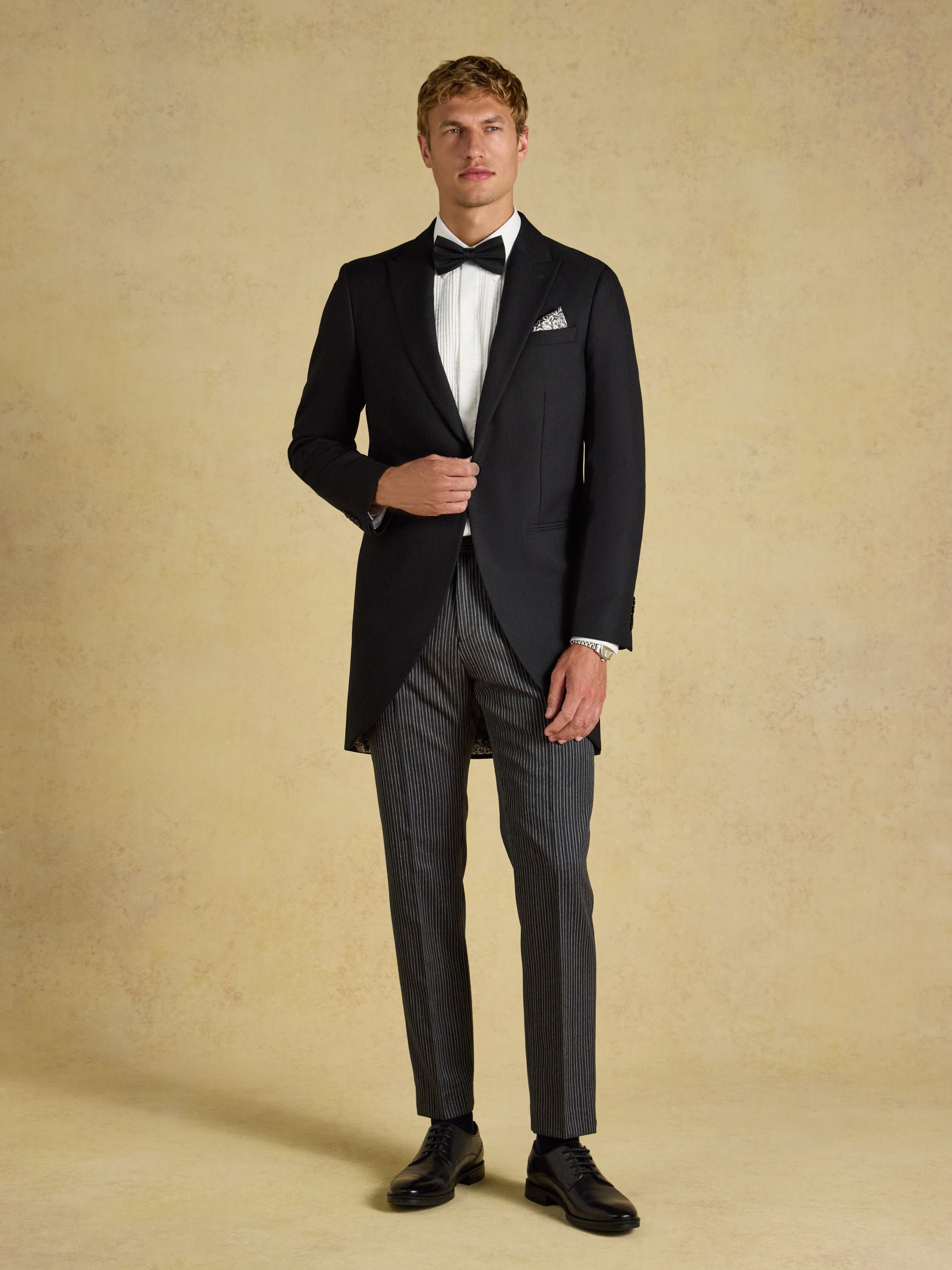 Grey Slim Fit Morning Suit Jacket - Image 5 of 7